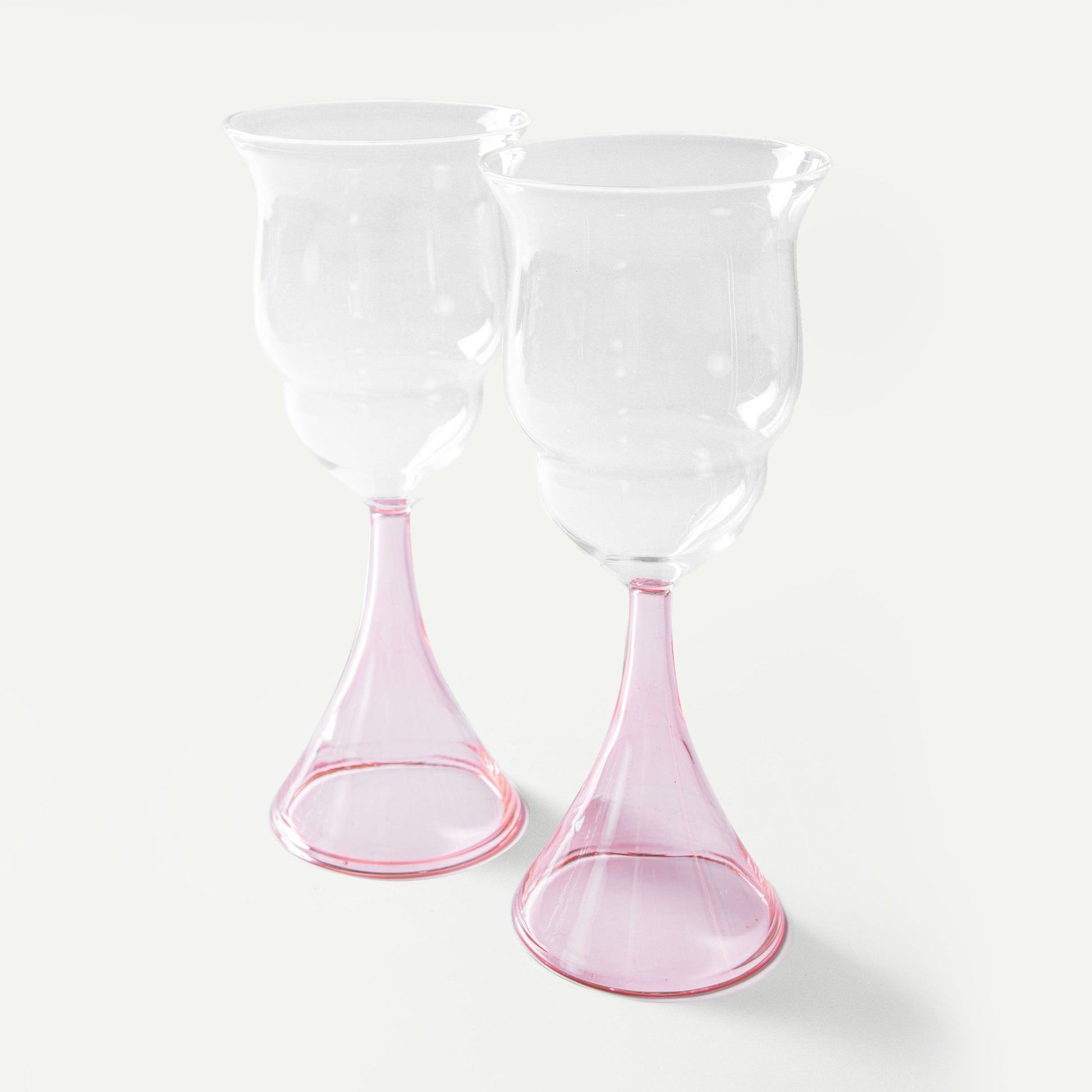 BLUSH WINE GLASSES (SET OF 2) 8.3(L) x 8.3(B) x 21.3(H); 直径: 8.3