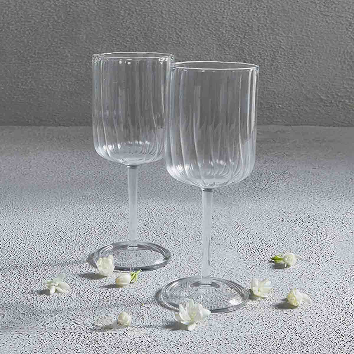 ELAN WINE GLASS (SET OF 2) 8(L) x 8(B) x 22(H); 直径: 8