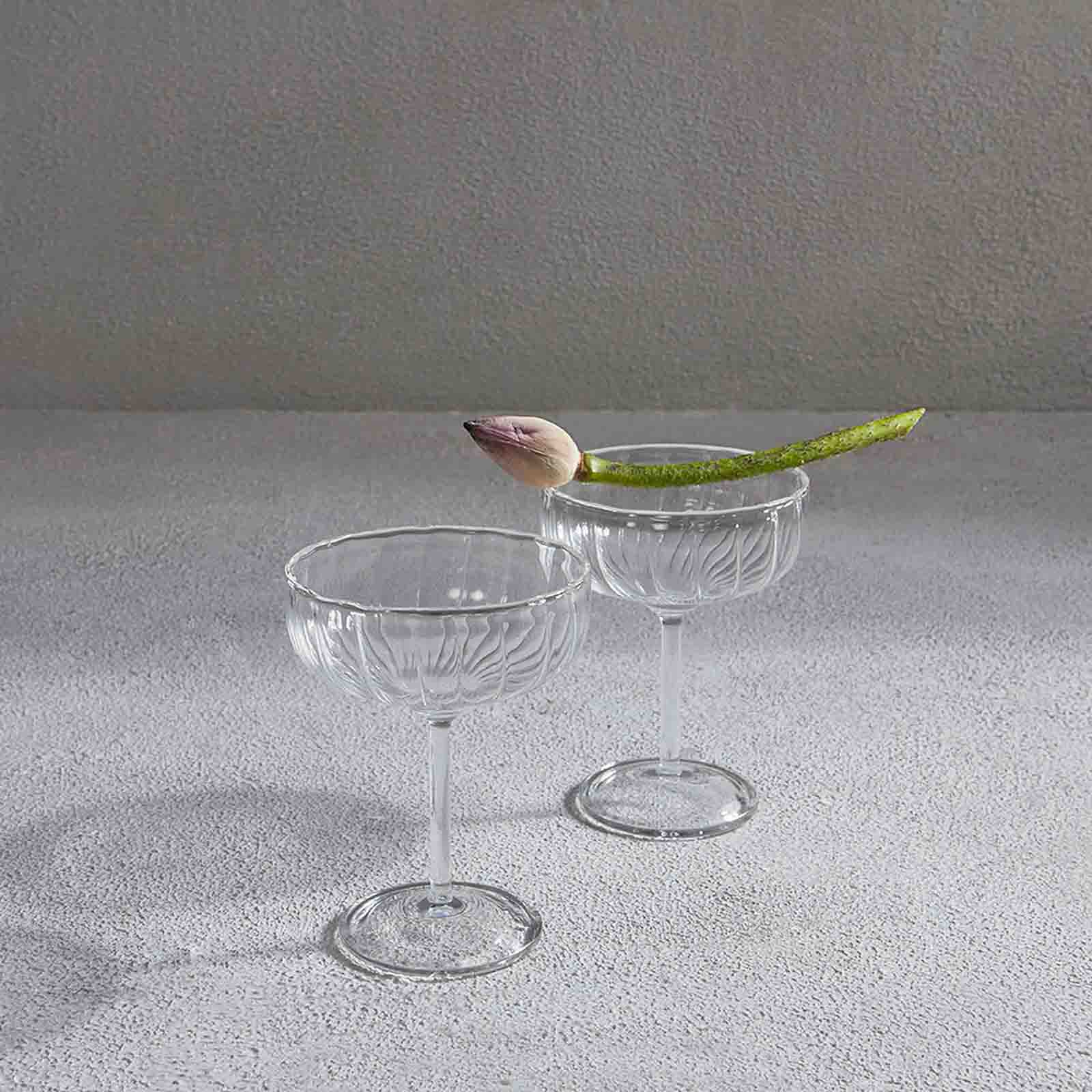ELAN COUPE GLASS (SET OF 2) 11(L) x 11(B) x 16(H); 直径: 11
