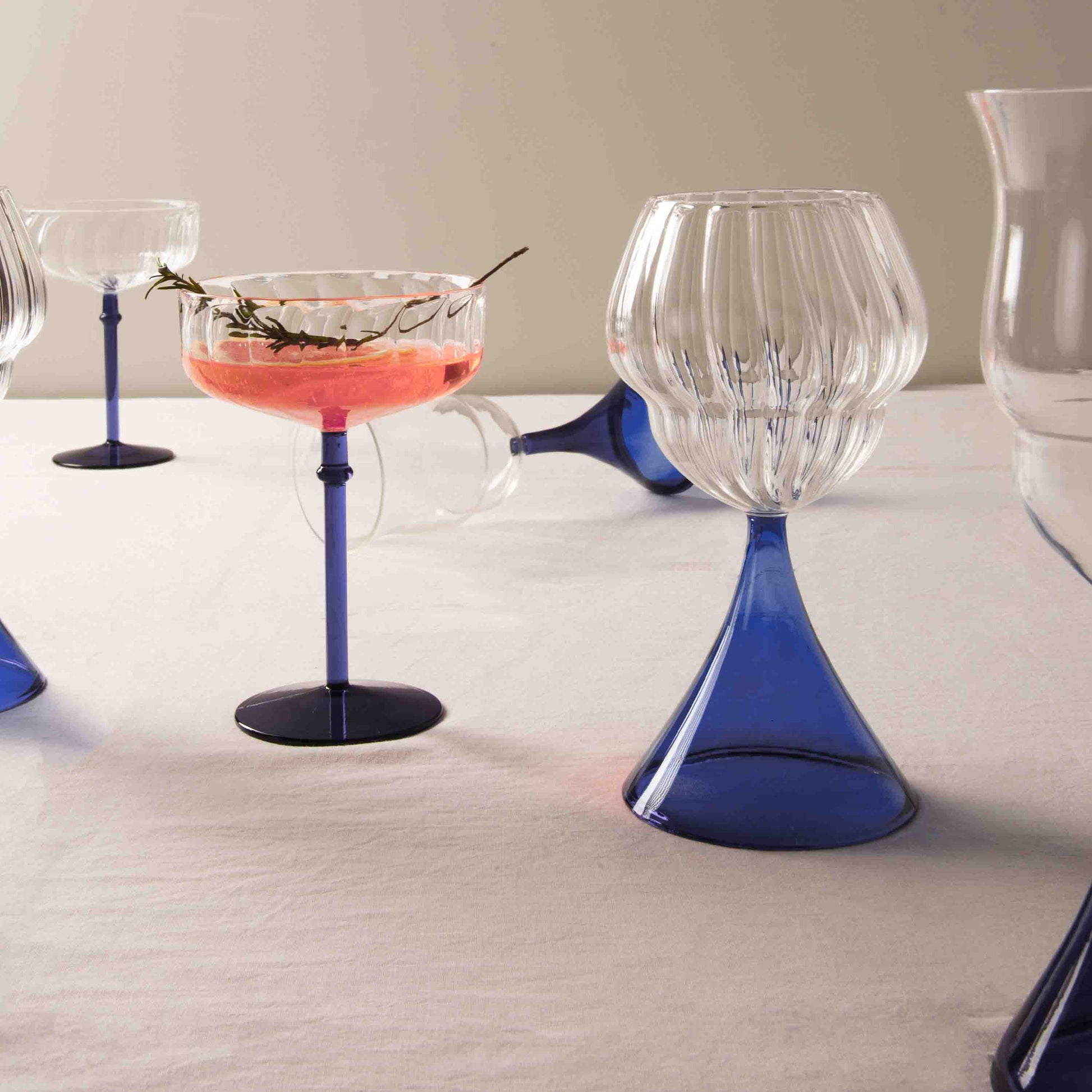 ELYSIAN GLASSES (SET OF 2) 10.5(L) x 10.5(B) x 20(H); 直径: 10.5