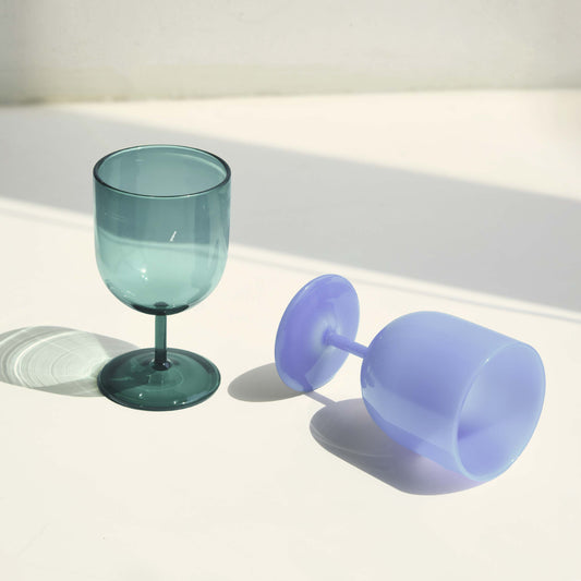 PICCOLA VERDE GLASSES (SET OF 2) 6.7(L) x 6.7(B) x 11.8(H); 直径: 6.7