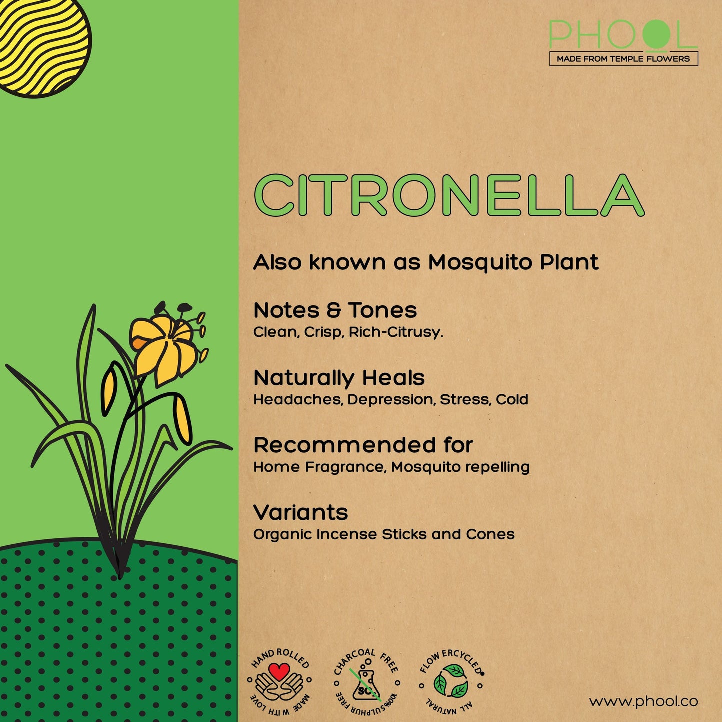 Natural Incense Sticks - Citronella