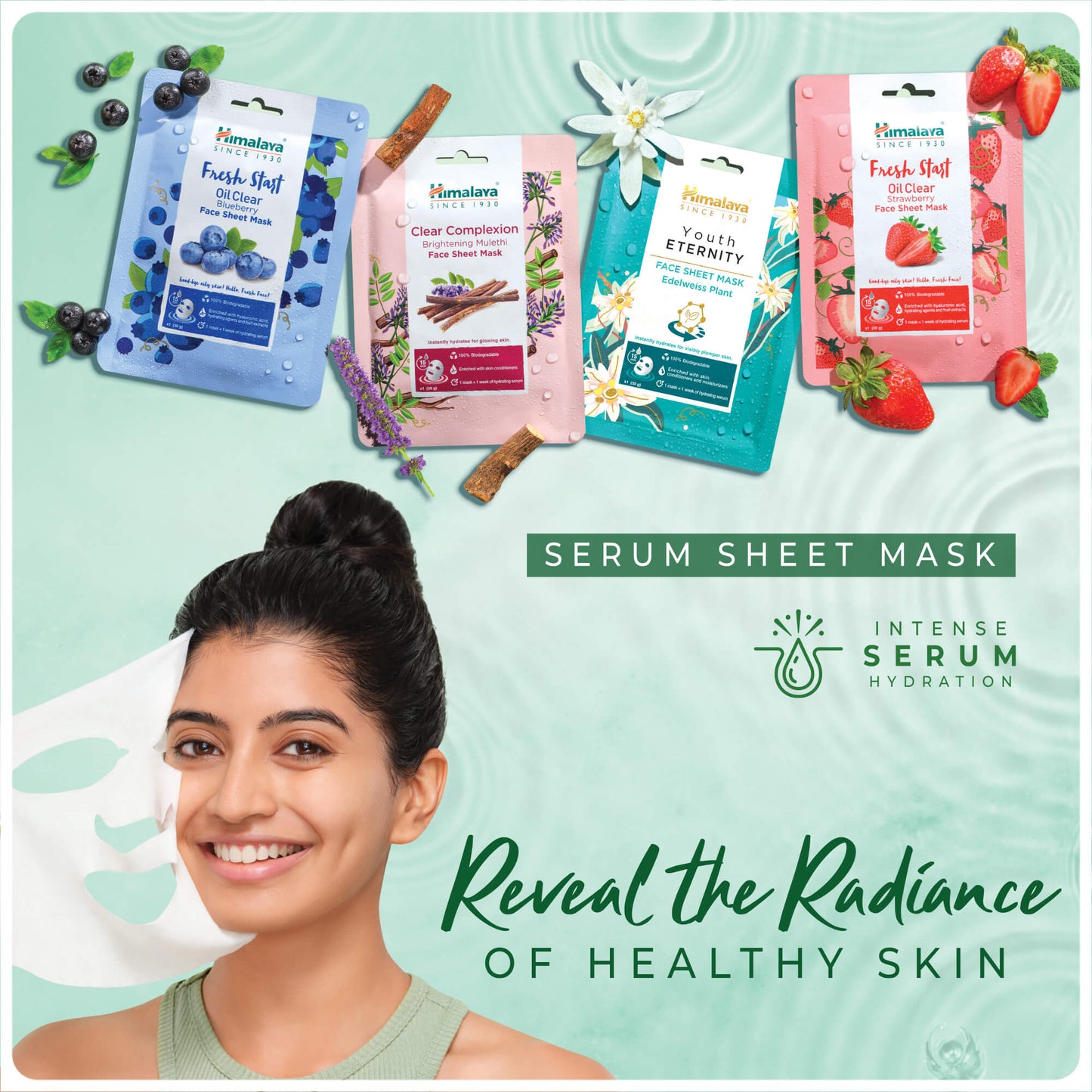Himalaya Clear Complexion Brightening Mulethi Face Sheet Mask 30g