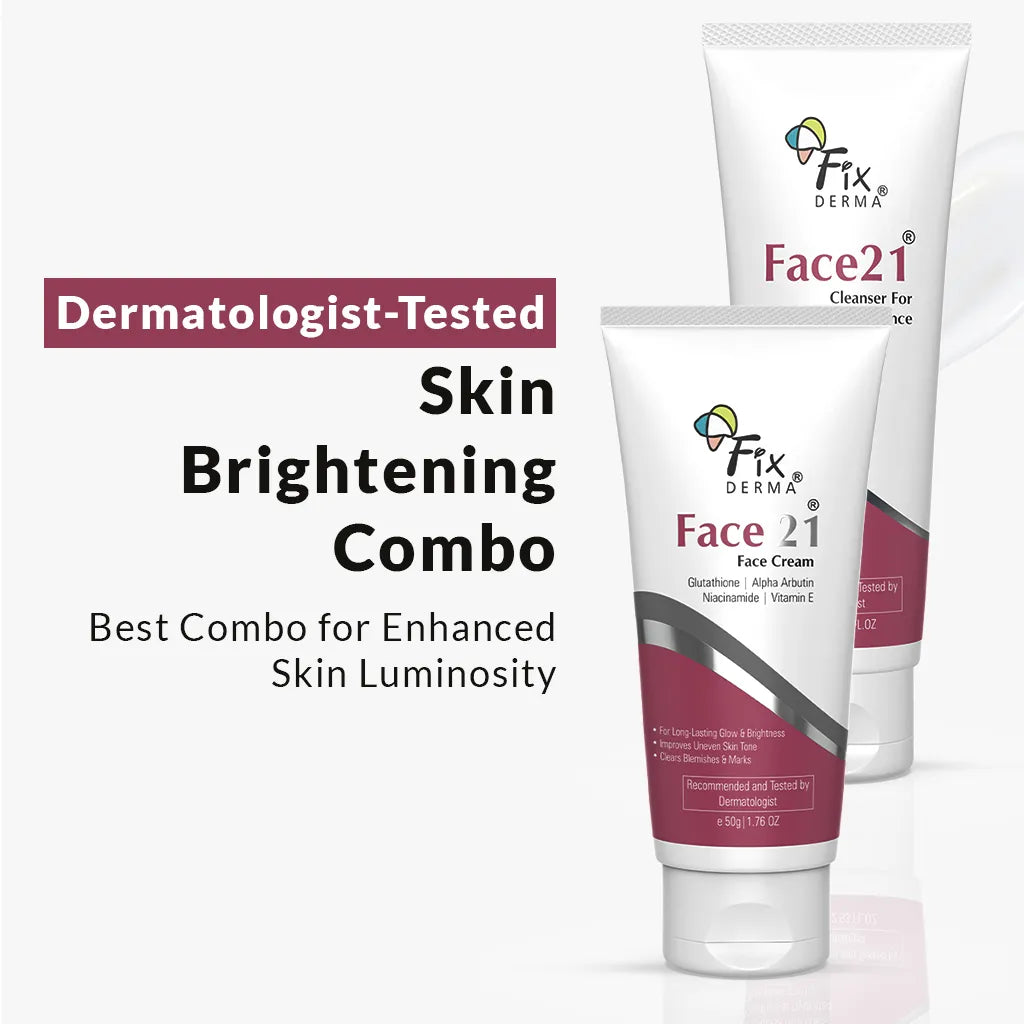 【Fixderma】 Face 21 Face Wash and Cream Combo｜フェイス21 フェイスウォッシュ&クリーム コンボ｜125g
