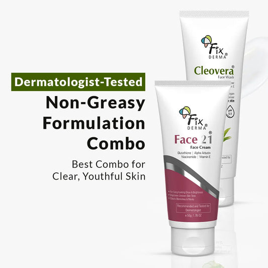 【Fixderma】 Face Cream & Face Wash Combo｜フェイスクリーム&フェイスウォッシュ コンボ｜125g