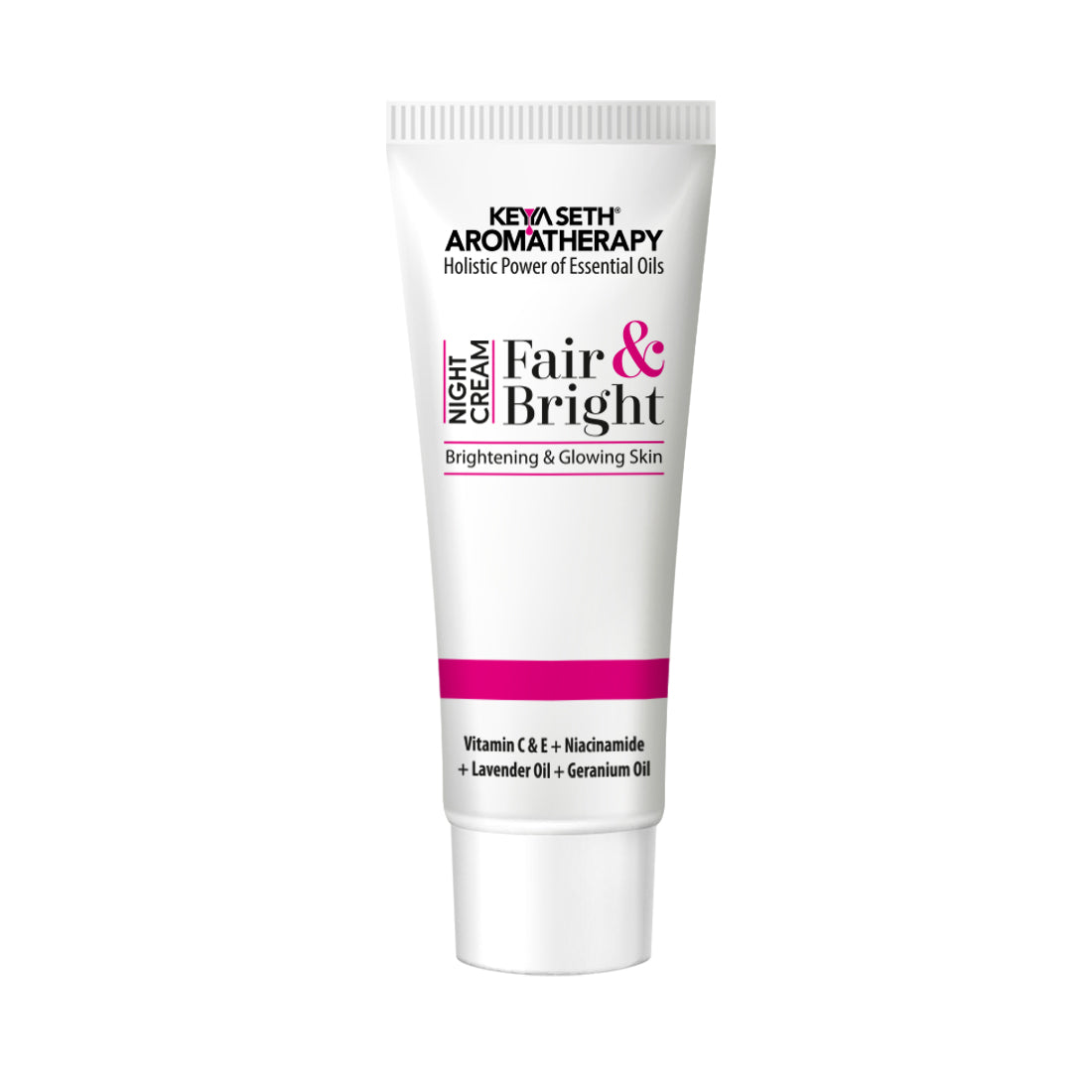 Fair & Bright Night Cream, Skin Brightening, Whitening, with Vitamin C, B3 & B6 Moisturizer with Lavender & Geranium Essential Oil 50g