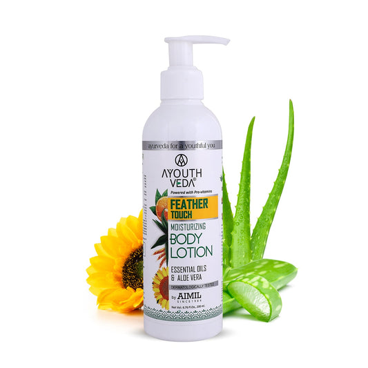 Feather Touch Moisturizing Body Lotion With Aloe vera (Net Qty- 200ml) 200ml
