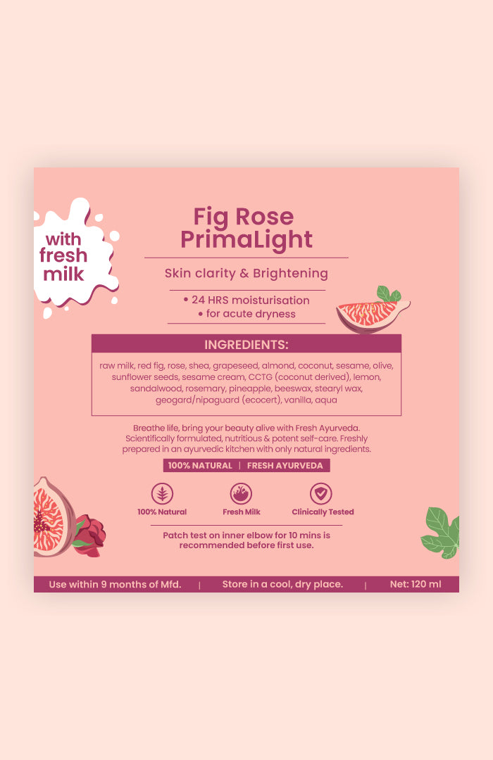 Fig Rose PrimaLight Body Malai 120ml × 2