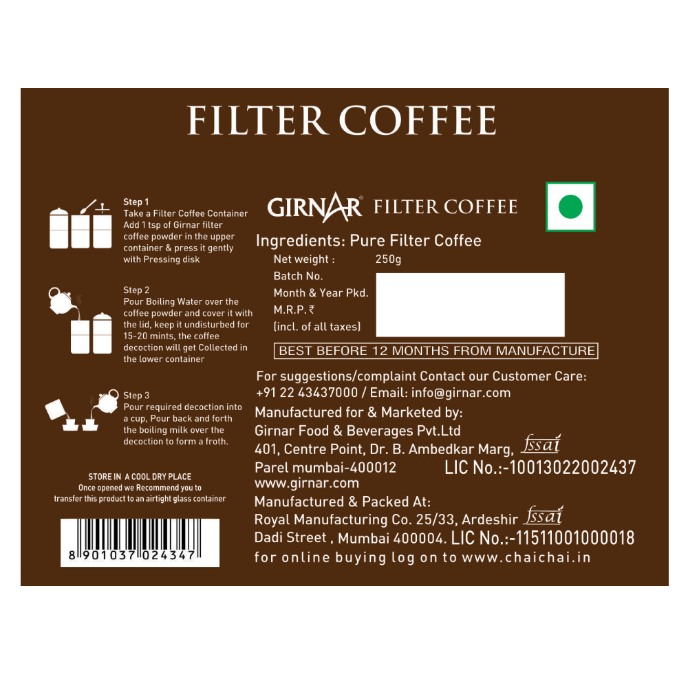 Filter Coffee 100g
