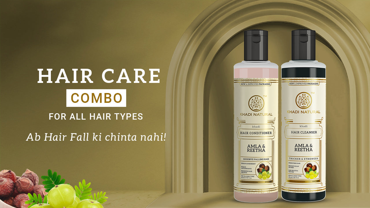 Amla & Reetha Hair Cleanser & Conditioner Combo – Pack of 2 210ml Each