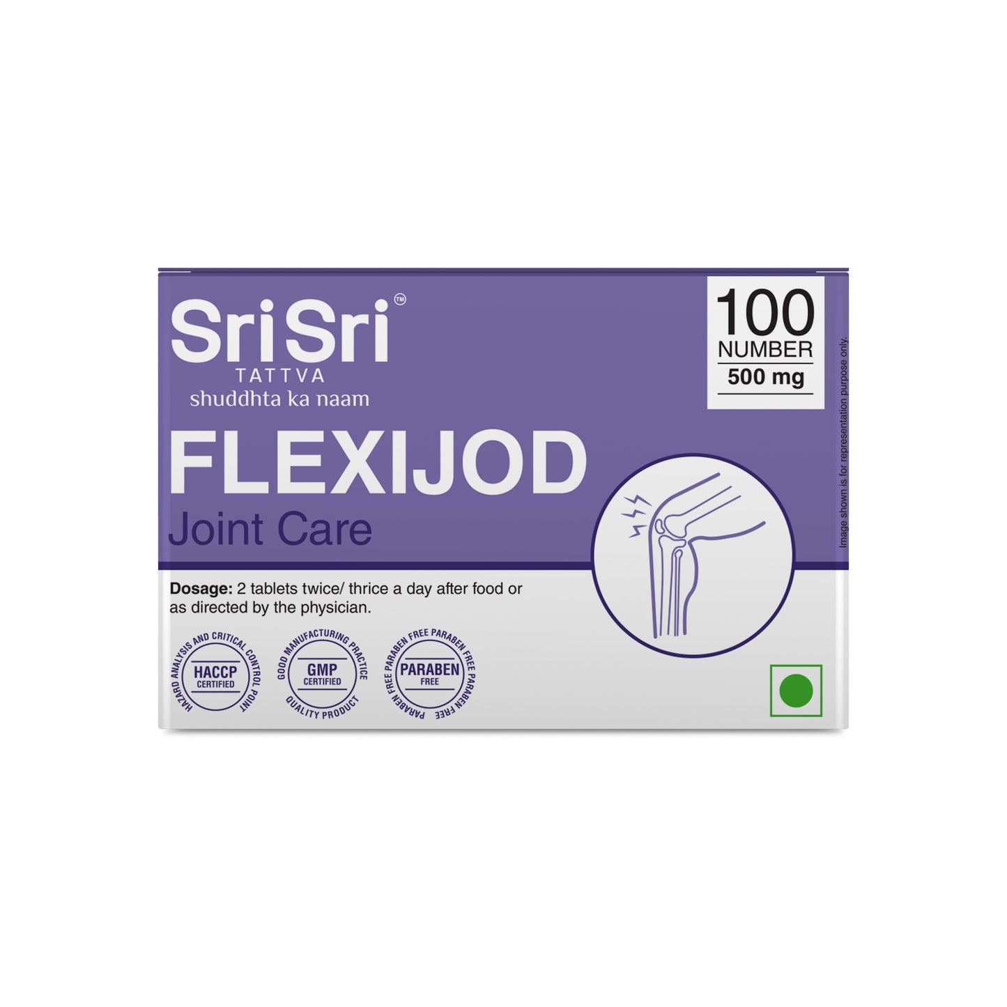 【Sri Sri Tattva】 Flexijod Joint Care｜ フレキシジョッド 関節ケア｜ 500mg 100錠