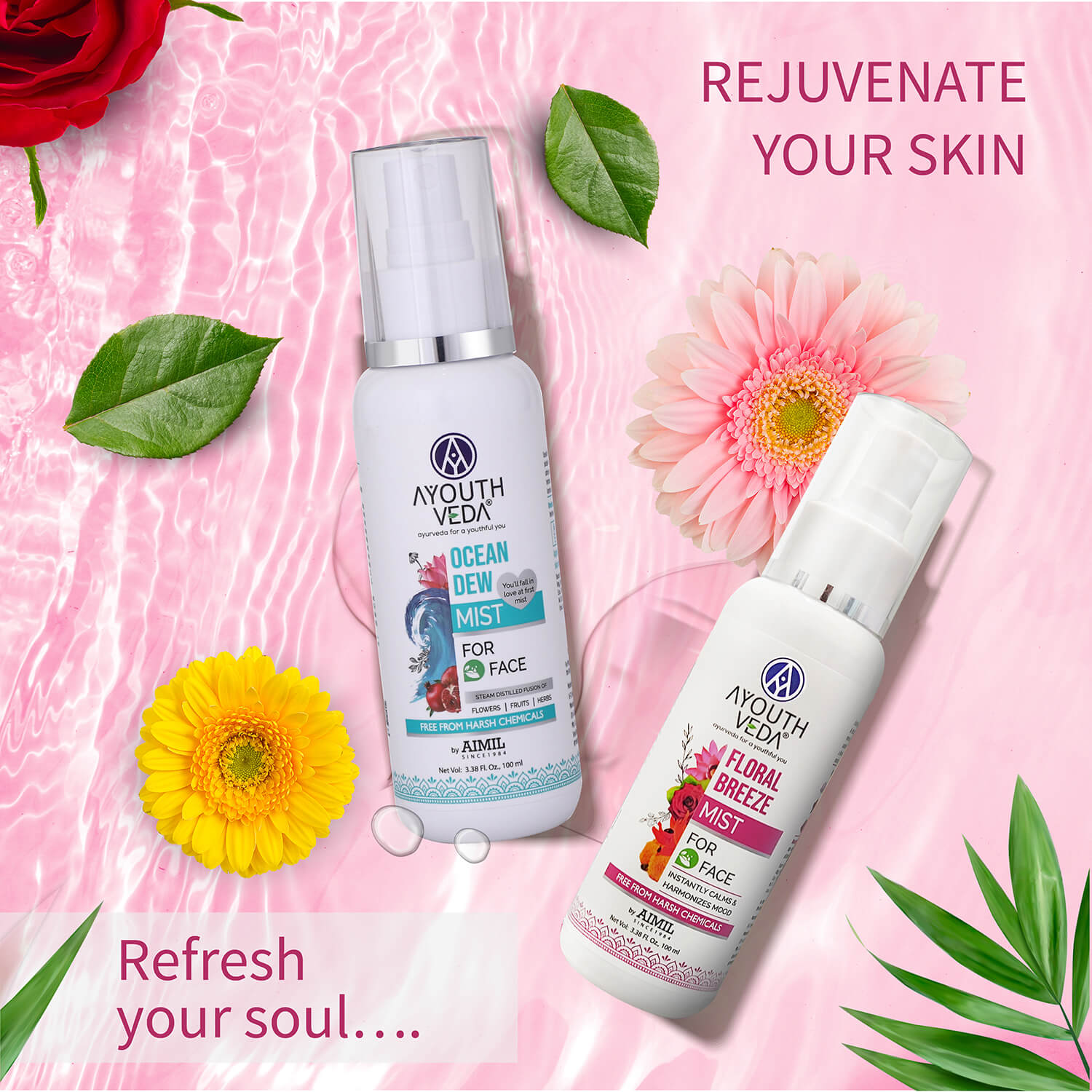Floral Breeze Mist  to Keep Your Skin Hydrated All Day ( Net Qty-100ml) 100ml