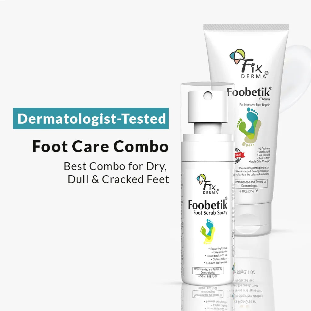 【Fixderma】 Foobetik Foot Scrub Spray and  Foot Cream｜フーベティック フットスクラブスプレー & フットクリーム｜100ml