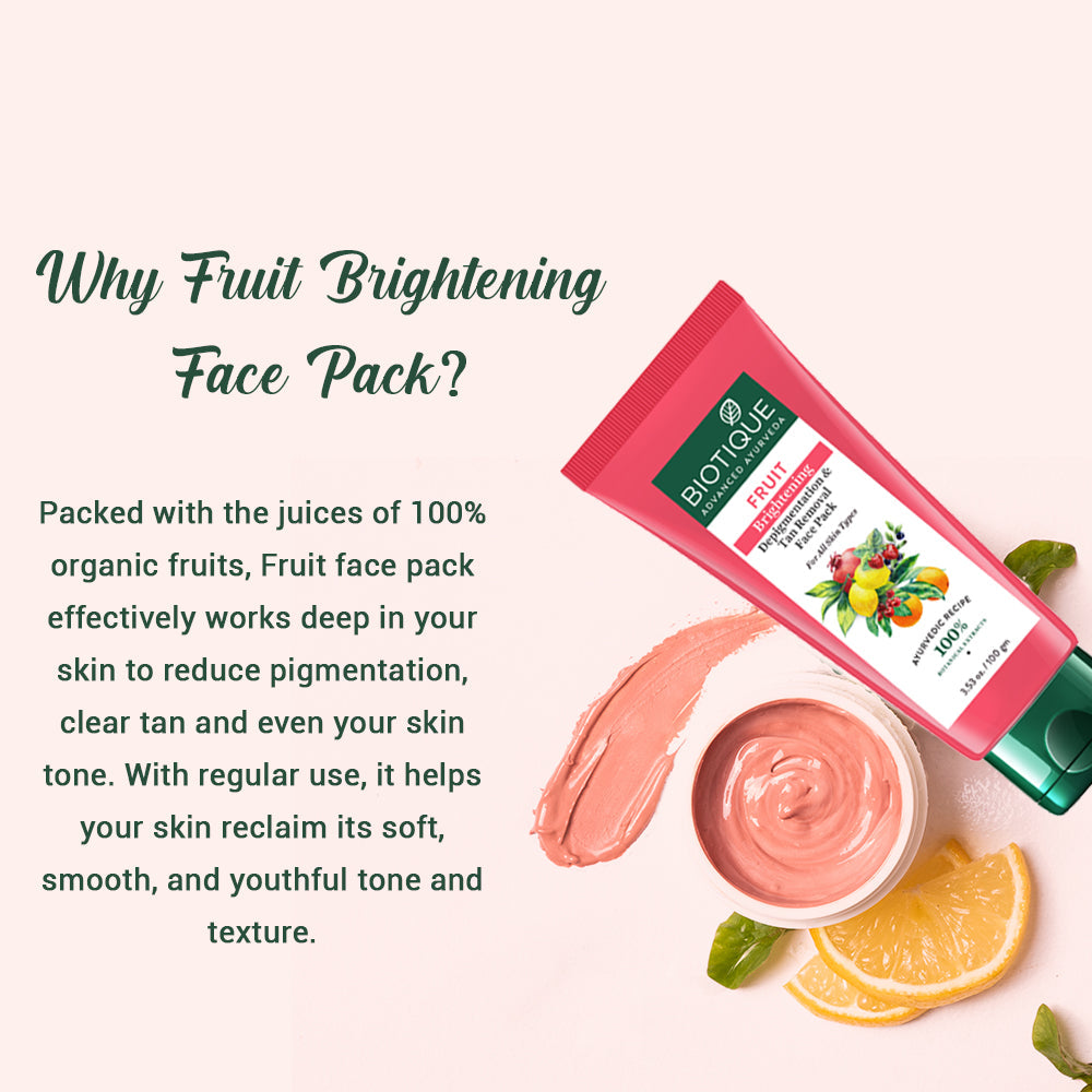 FRUIT Brightening Depigmentation & Tan Removal Face Pack 100ml