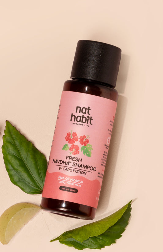 Five Oil Hibiscus Repair Navdha Shampoo Mini Pack 25ml × 1