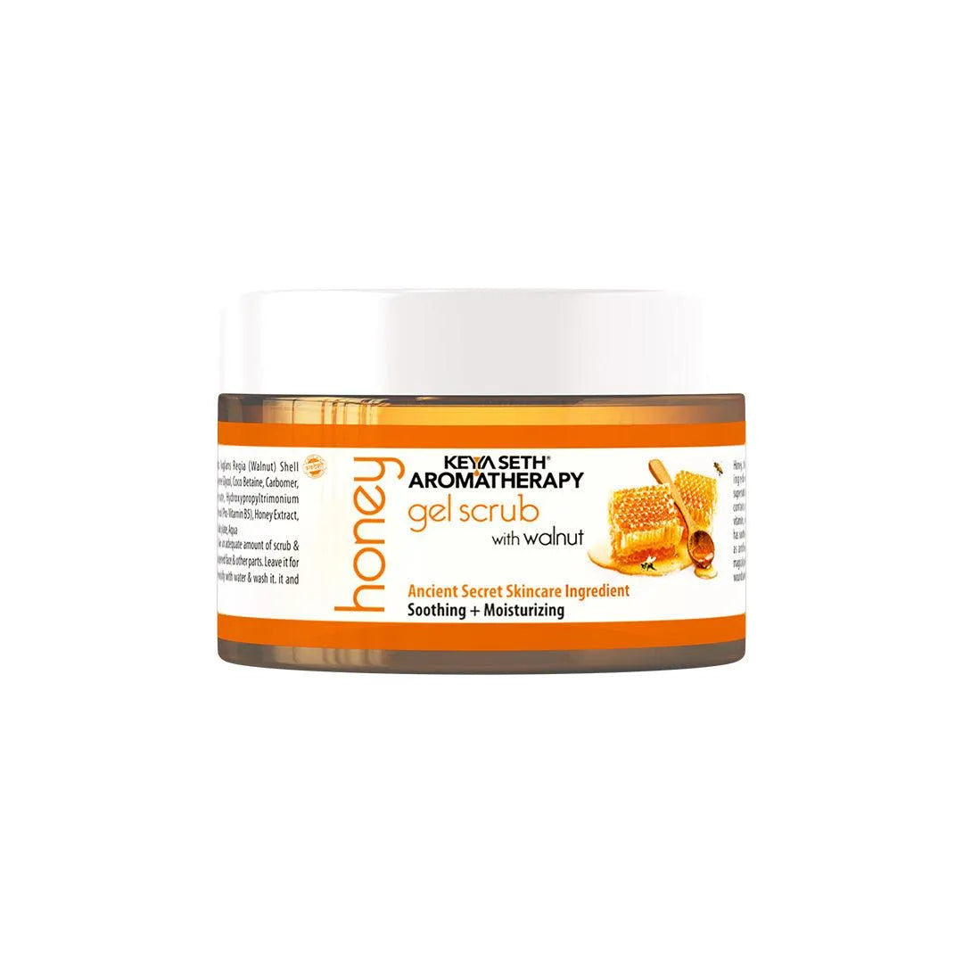 Honey Gel Scrub, with Walnut Shell, with Pure Honey & Honey Conditioner, Moisturizing & Natural Scrubbing, for Face & Body 160 GM 160g