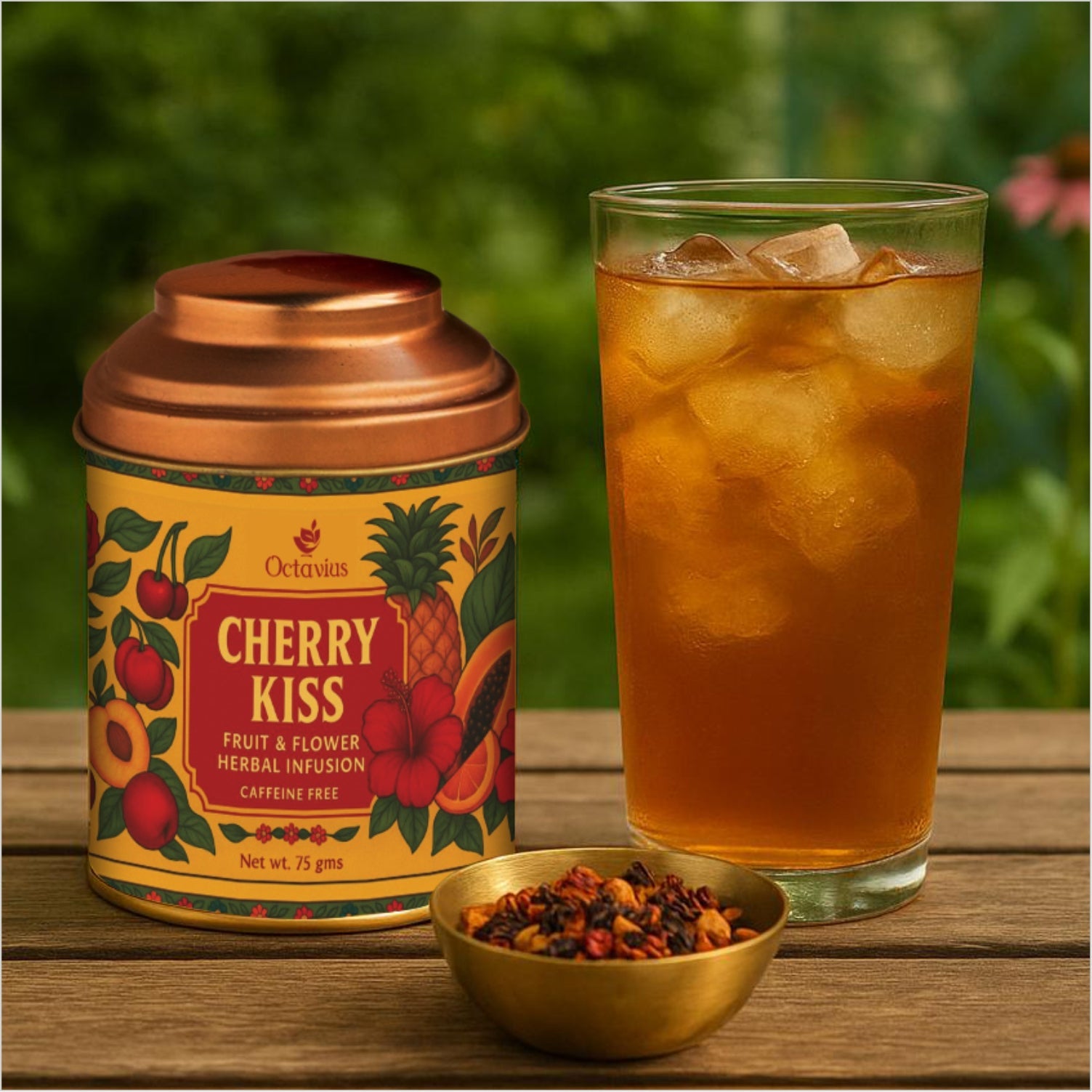Octavius Cherry Kiss – Fruit & Flower Herbal Infusion (75g) 75g