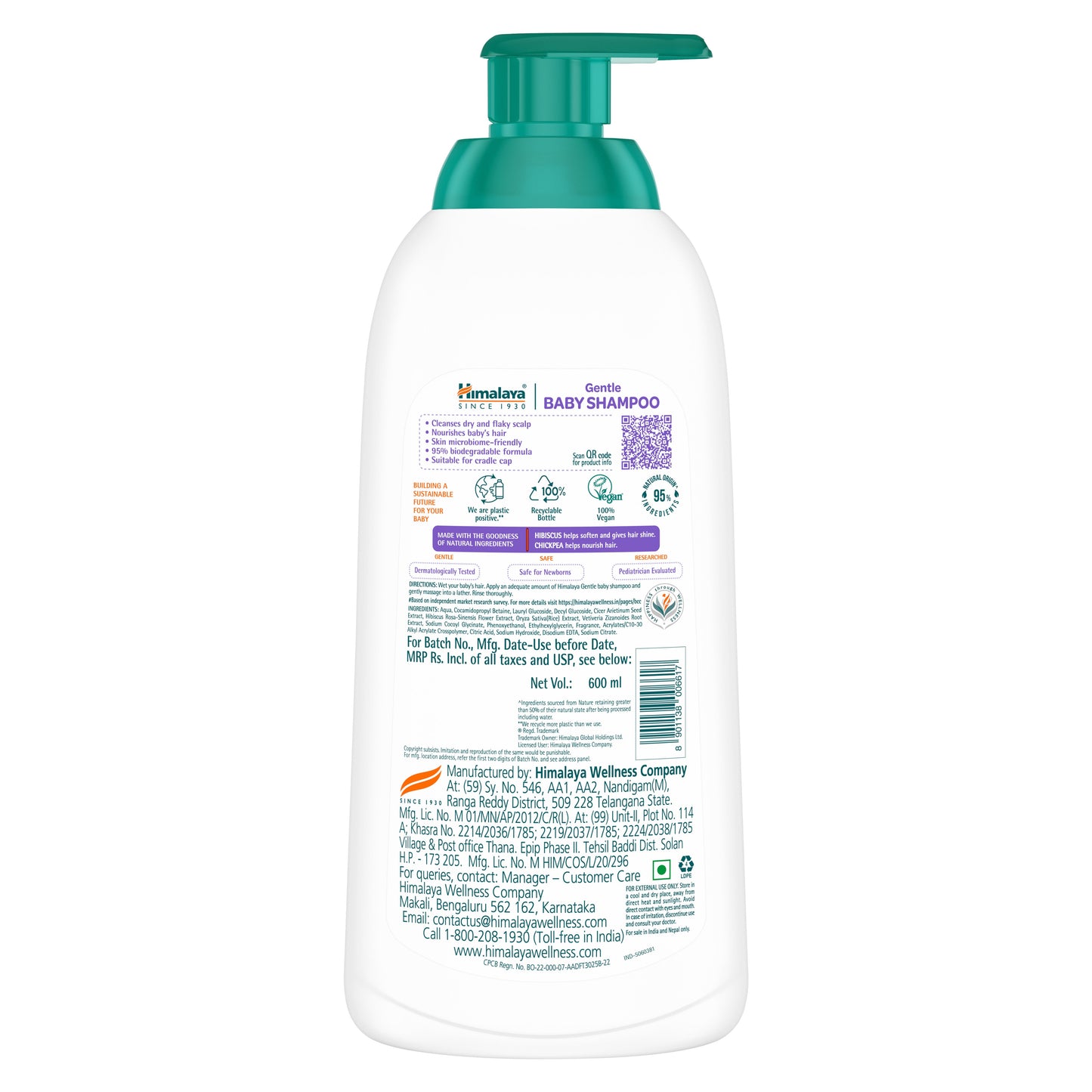 Himalaya Gentle Baby Shampoo 600ml
