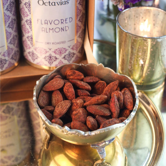 Gourmet Flavoured Almonds - Pudina &  Paprika (2 Tins) 650g