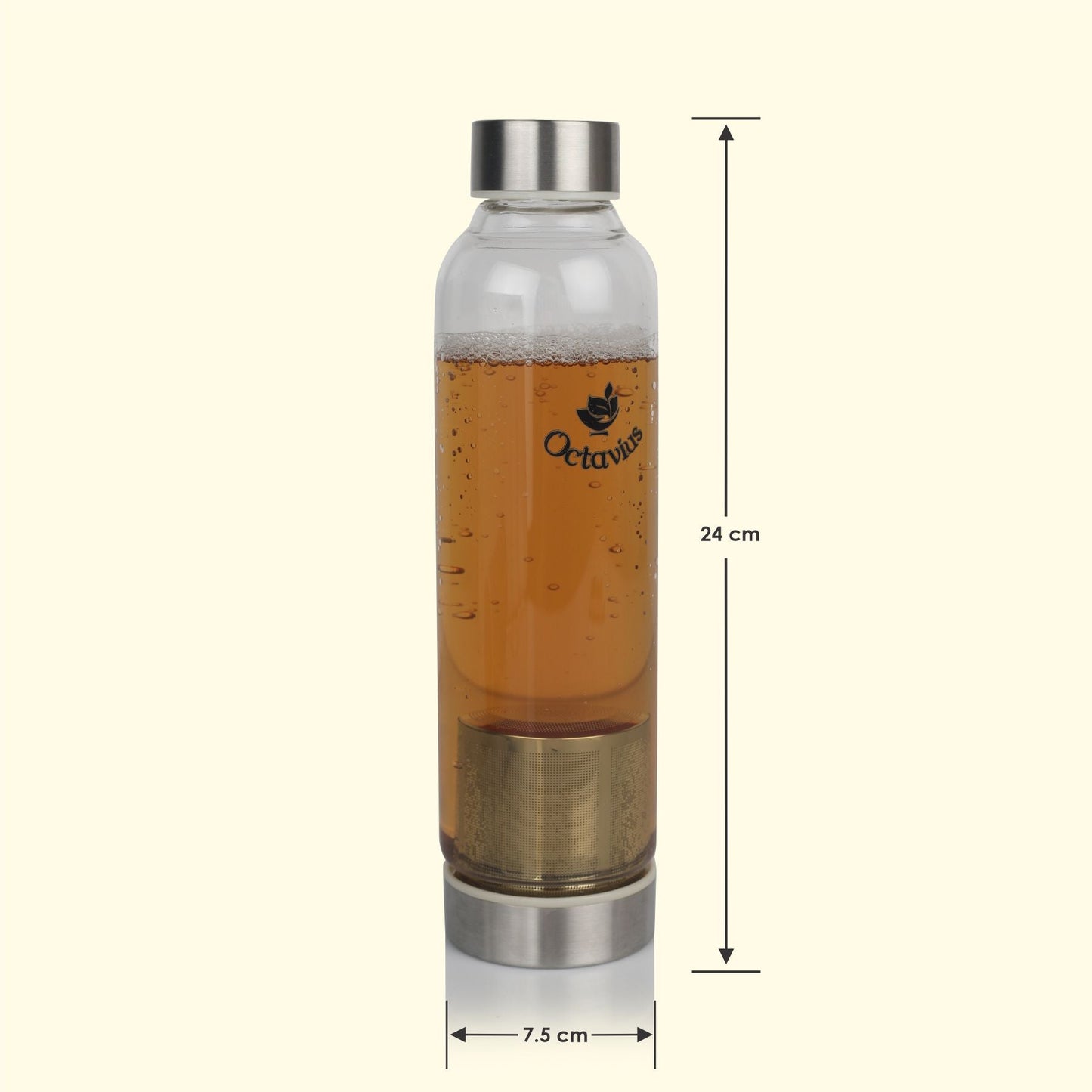 Borosilicate Glass Bottle With Infuser - 520ML 520ml