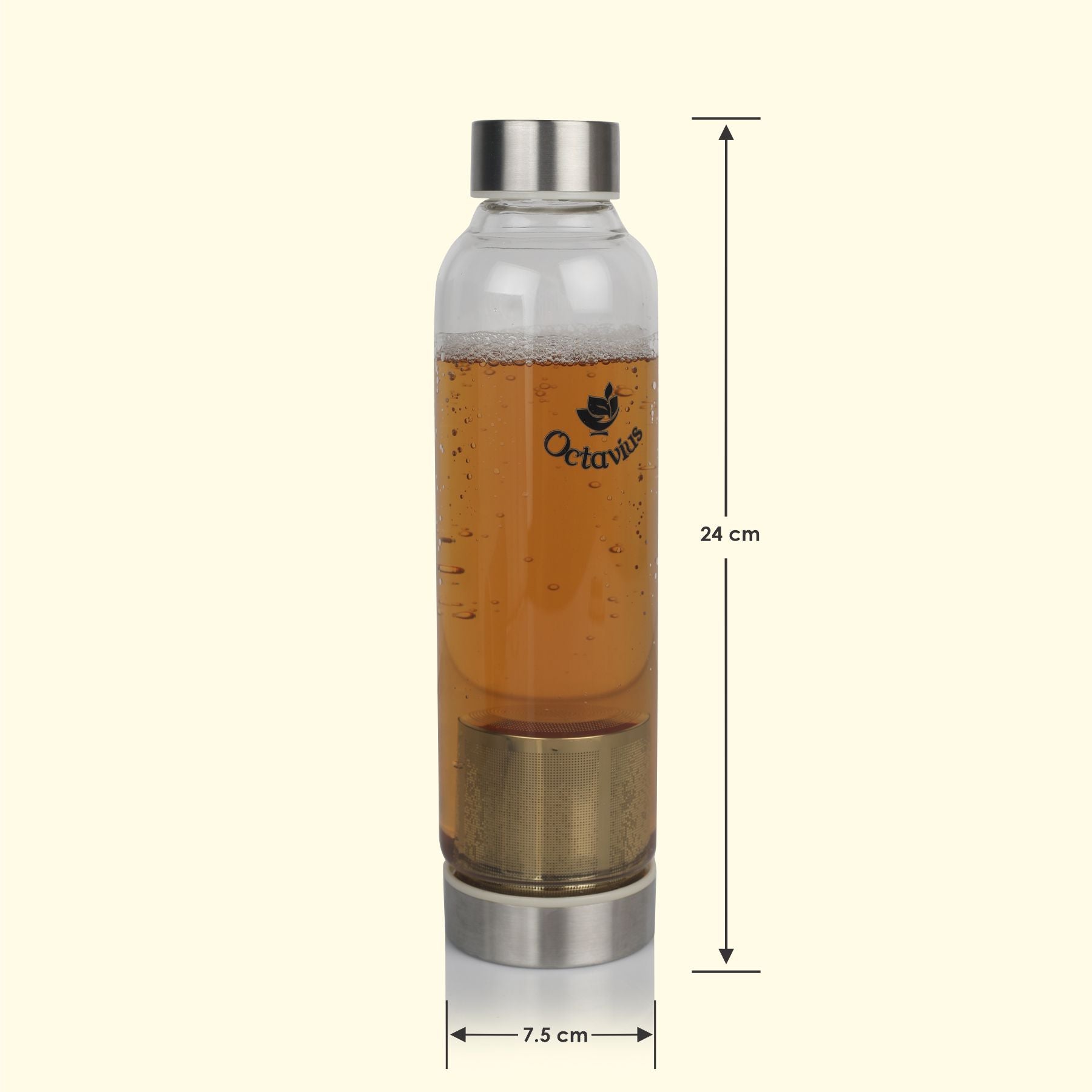 Borosilicate Glass Bottle With Infuser - 520ML 520ml