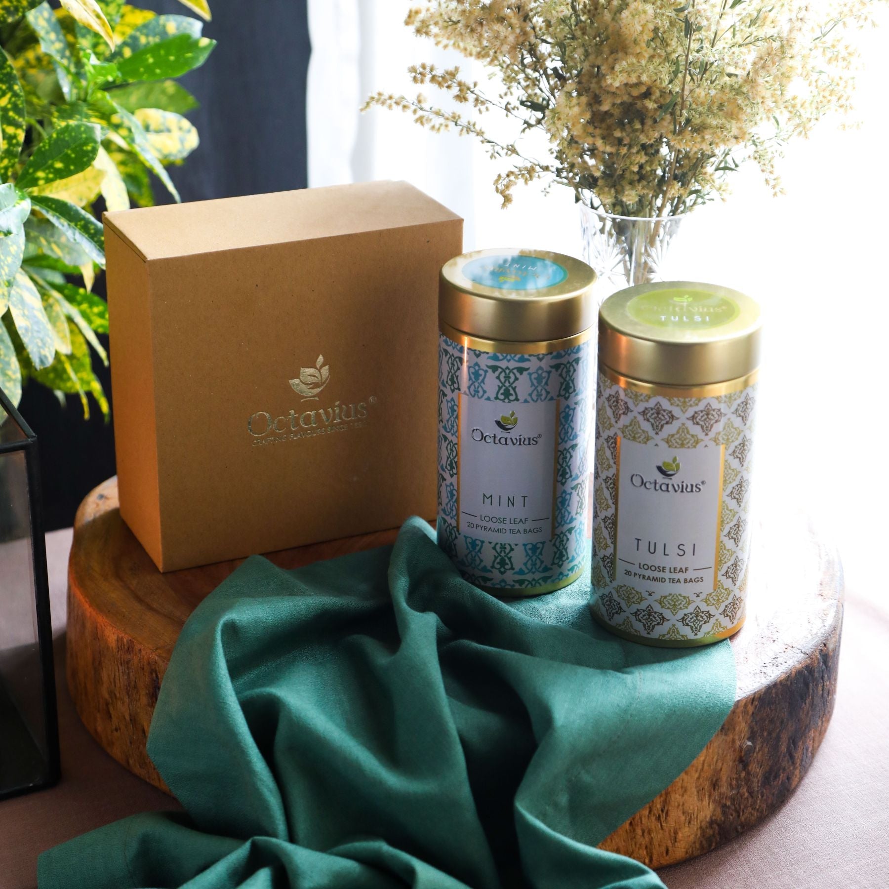 Gourmet Tea Collection-Pristine Greens (2 Tins) 800g