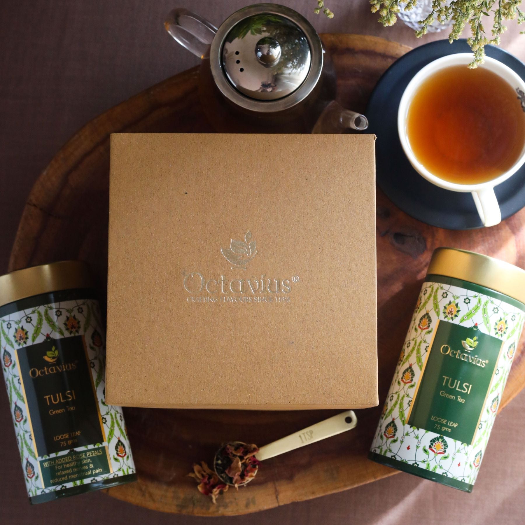 Gourmet Tea Collection-Truly Tulsi Teas (2 Tins) 900g