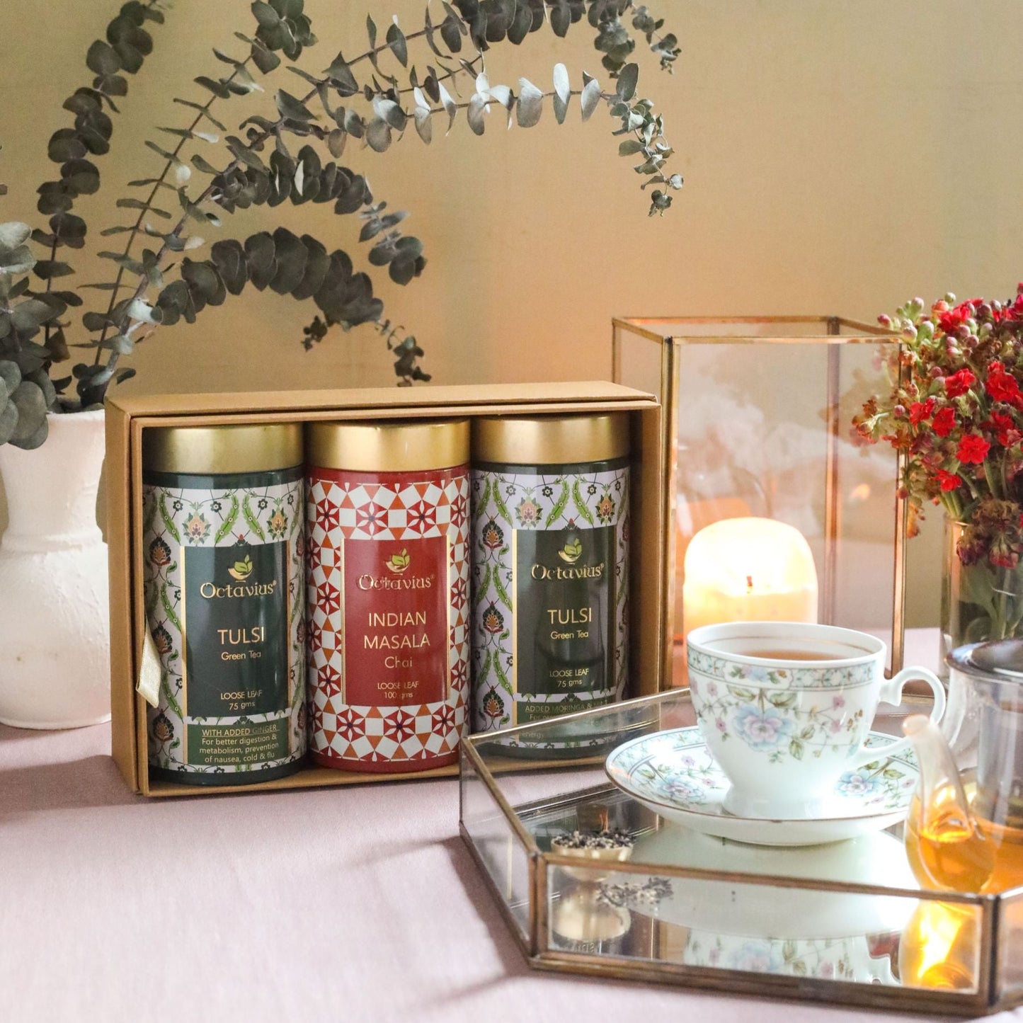 Gourmet Tea Collection-Grand Indian Teas (3 Tins) 1000g