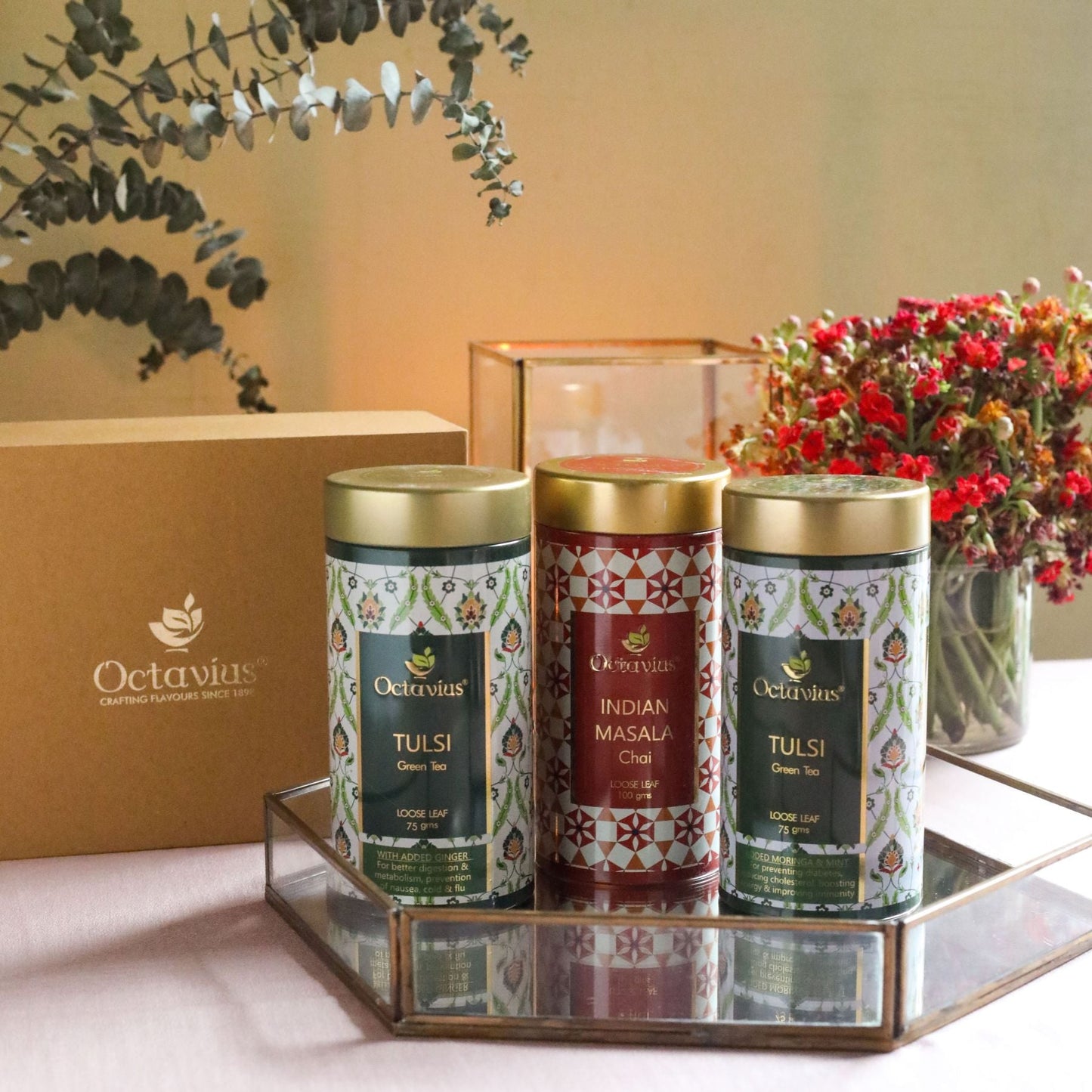 Gourmet Tea Collection-Grand Indian Teas (3 Tins) 1000g