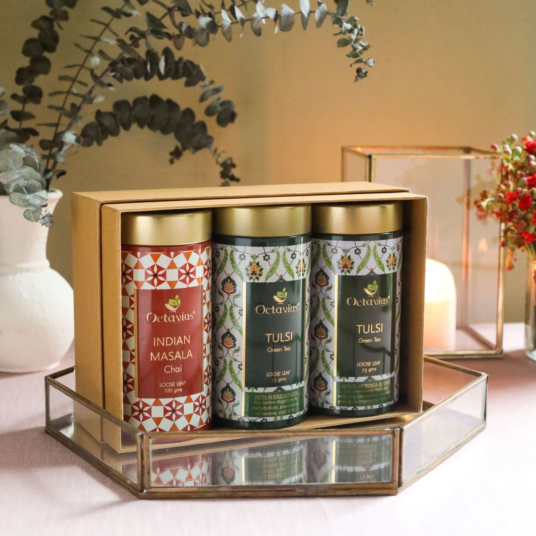 Gourmet Tea Collection-Grand Indian Teas (3 Tins) 1000g