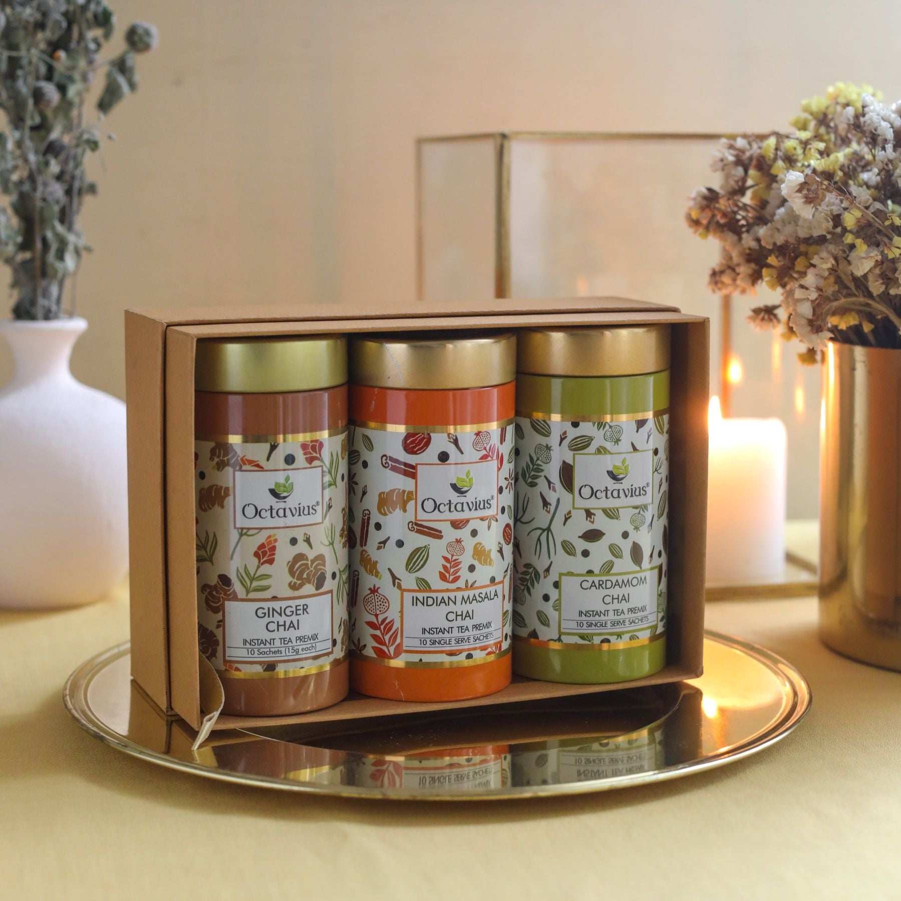 Gourmet Tea Collection-On The Go (3 Tins) 1140g