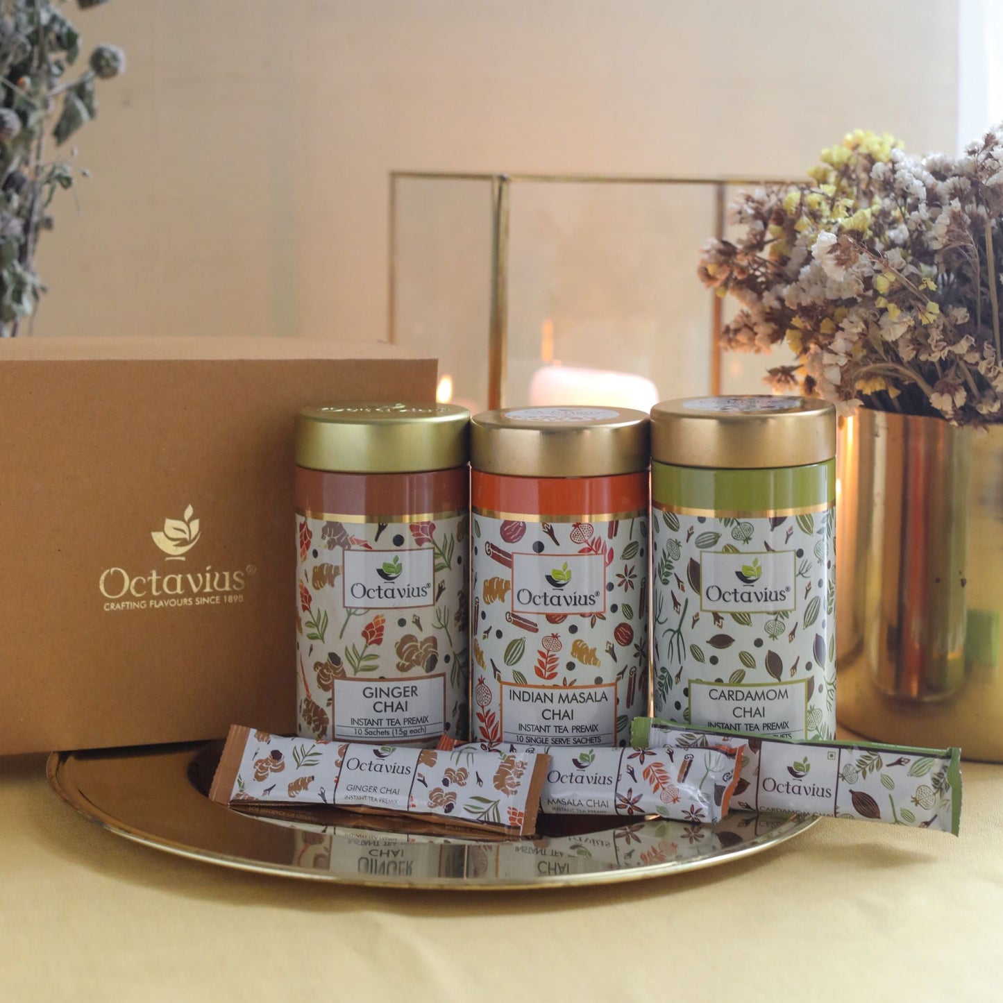 Gourmet Tea Collection-On The Go (3 Tins) 1140g