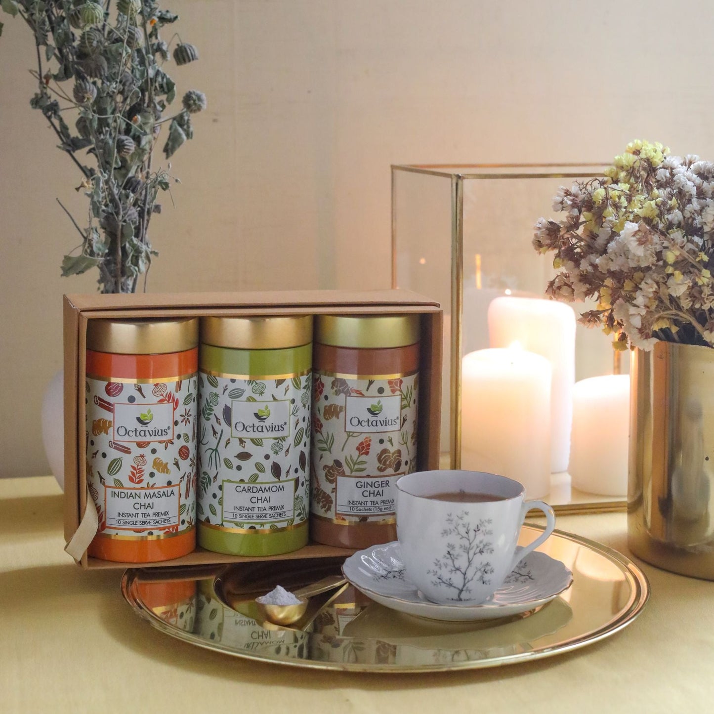 Gourmet Tea Collection-On The Go (3 Tins) 1140g