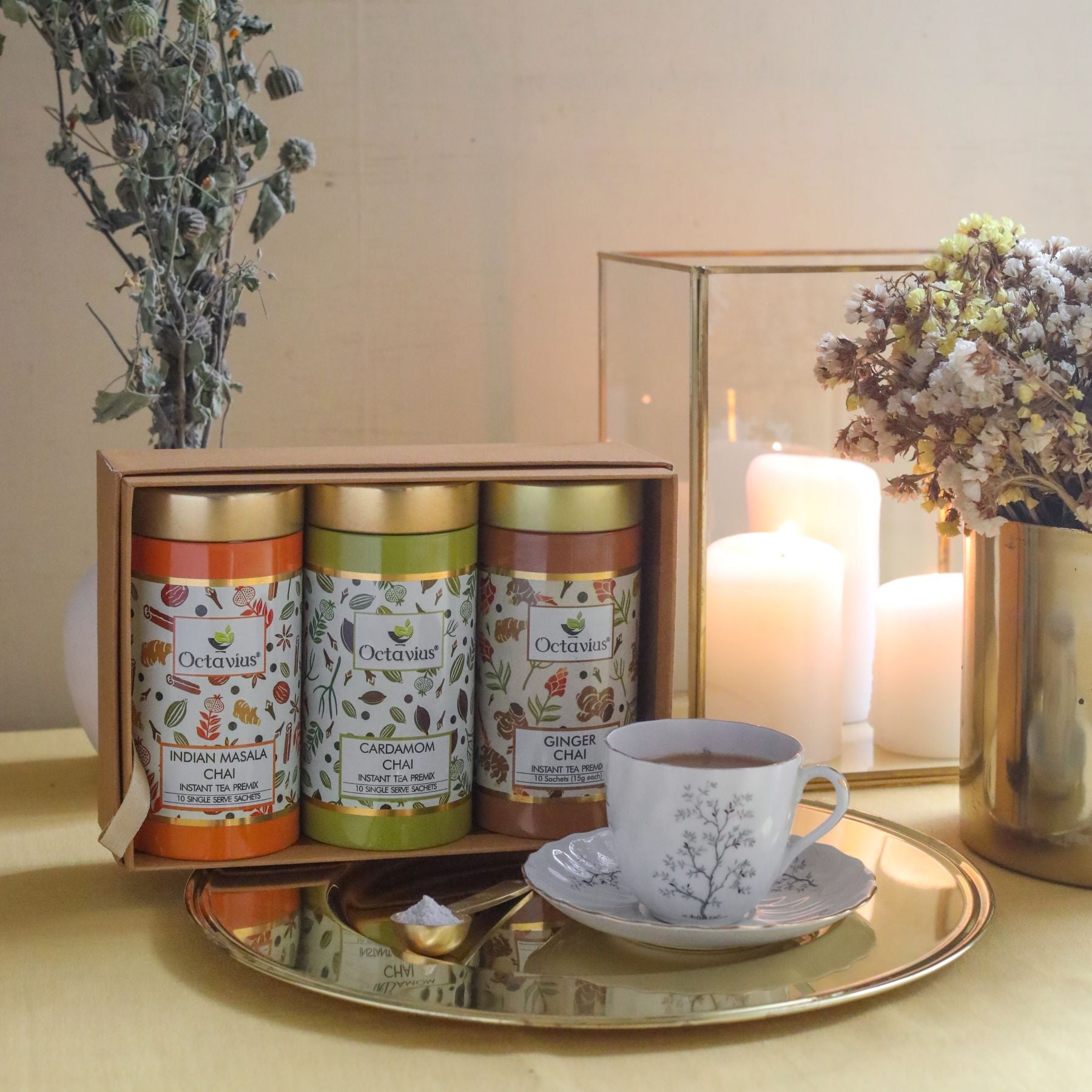 Gourmet Tea Collection-On The Go (3 Tins) 1140g