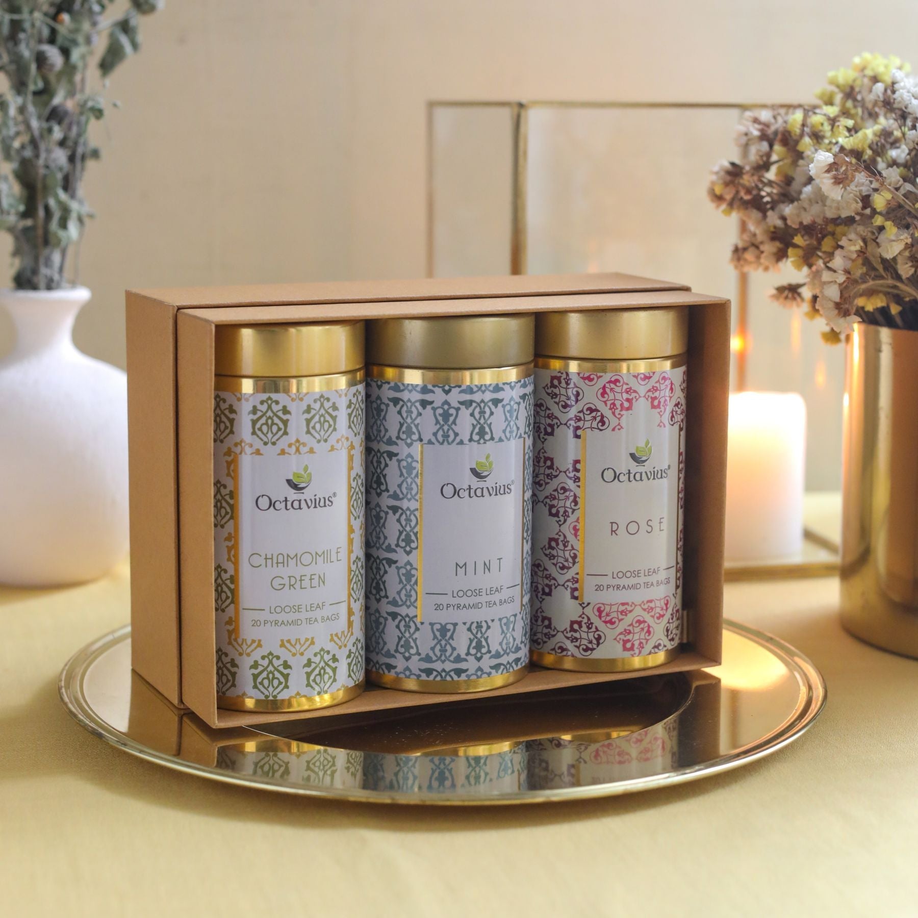 Gourmet Tea Collection-Tealightful Infusions  (3 Tins) 850g