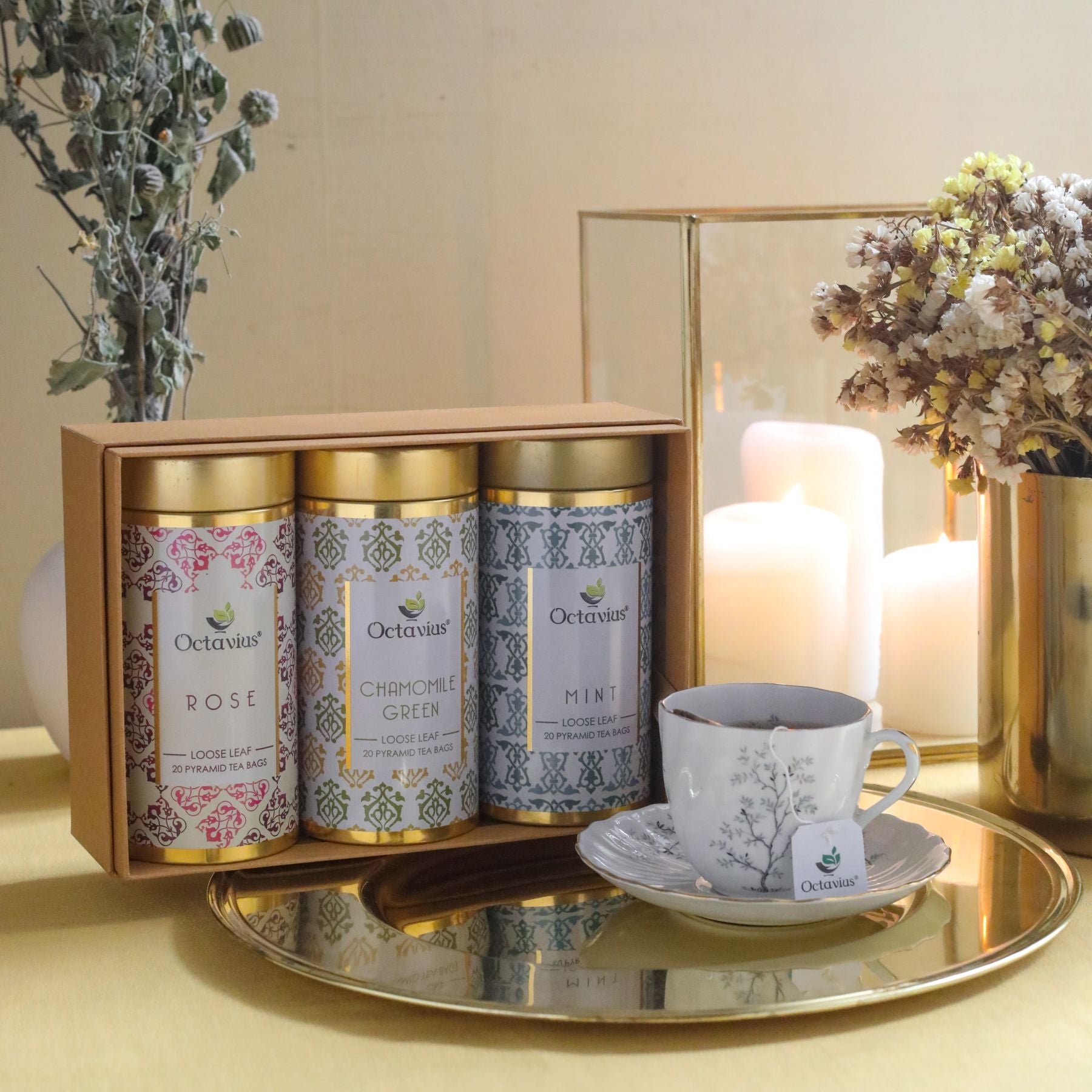 Gourmet Tea Collection-Tealightful Infusions  (3 Tins) 850g