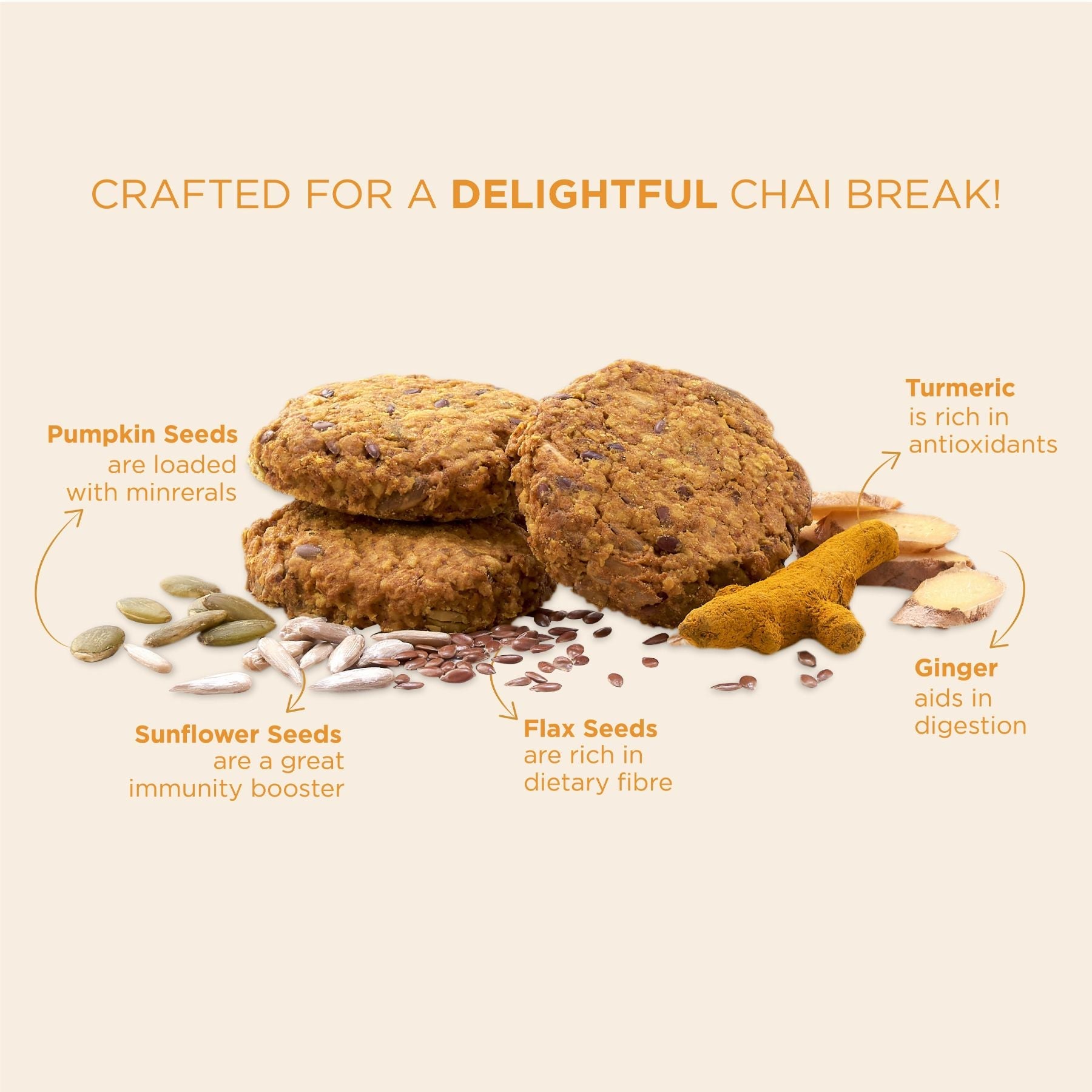 Ginger Turmeric Cookies – 210g 210g