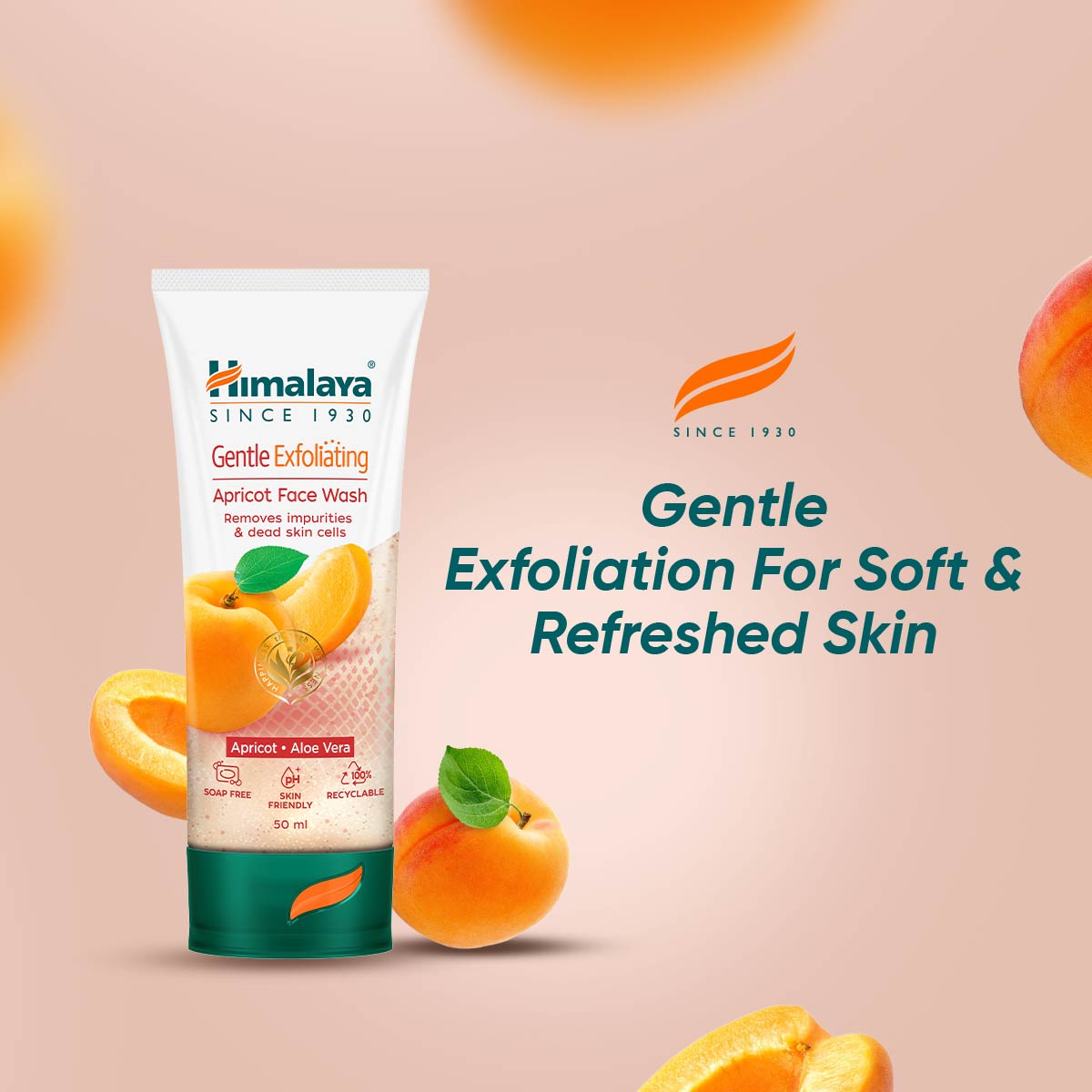 【Himalaya】 Gentle Exfoliating Apricot Face Wash｜ジントルエエクスフォリエイティングアプリクオトフェイスウォッシュ