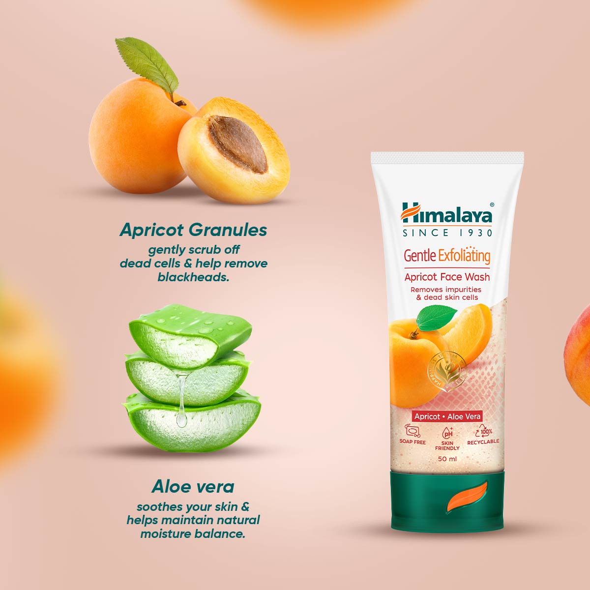 Gentle Exfoliating Apricot Face Wash 100ml