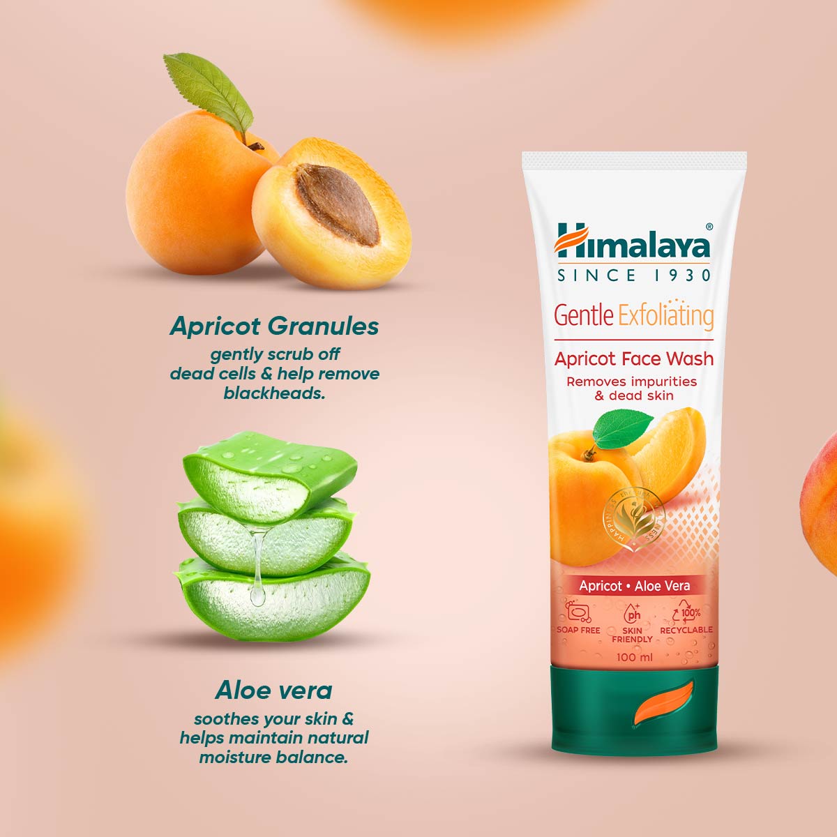 Gentle Exfoliating Apricot Face Wash 50ml