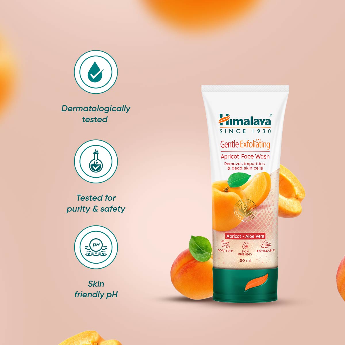 Gentle Exfoliating Apricot Face Wash 50ml