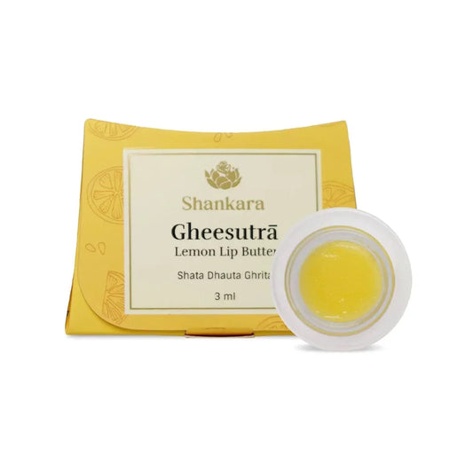 【Shankara Naturals India】 Gheesutra Lemon Lip Butter｜ ギースートラ レモン リップバター｜ 10g