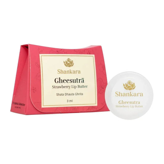 【Shankara Naturals India】 Gheesutrā Strawberry Lip Butter｜ギースートラ ストロベリー リップバター｜10g