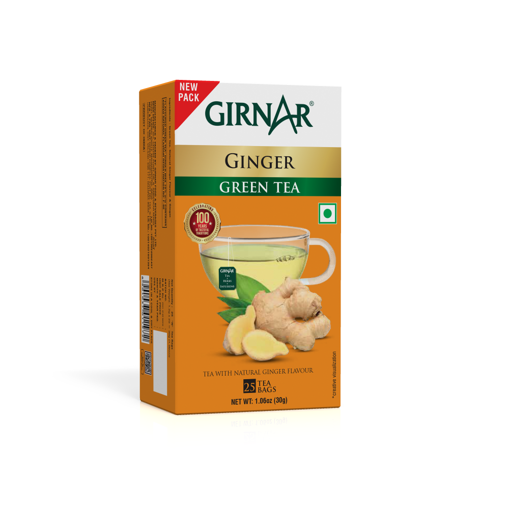 Green Tea Bags - Ginger 25 Tea Bags