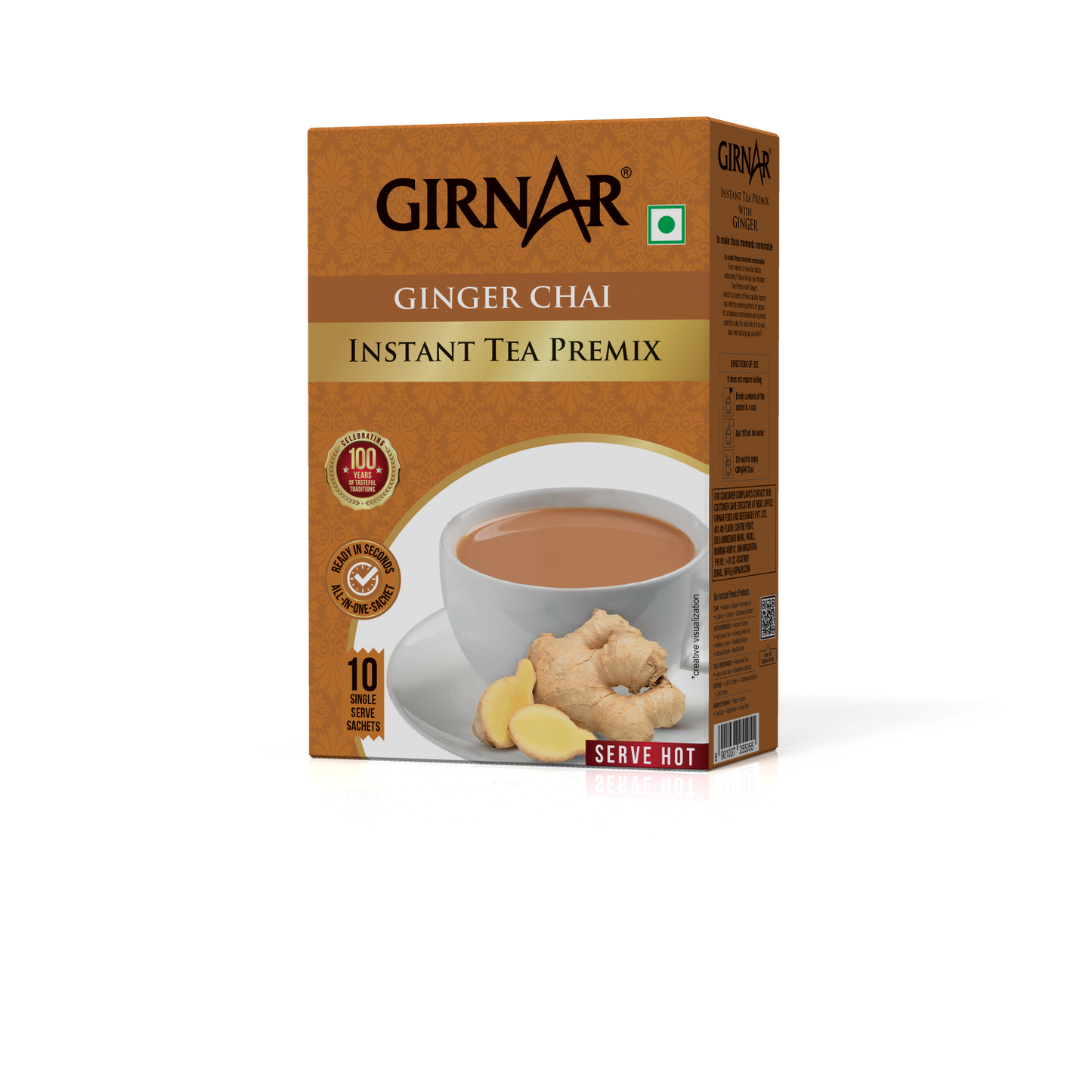 Instant Tea Premix With Ginger 10 Sachets