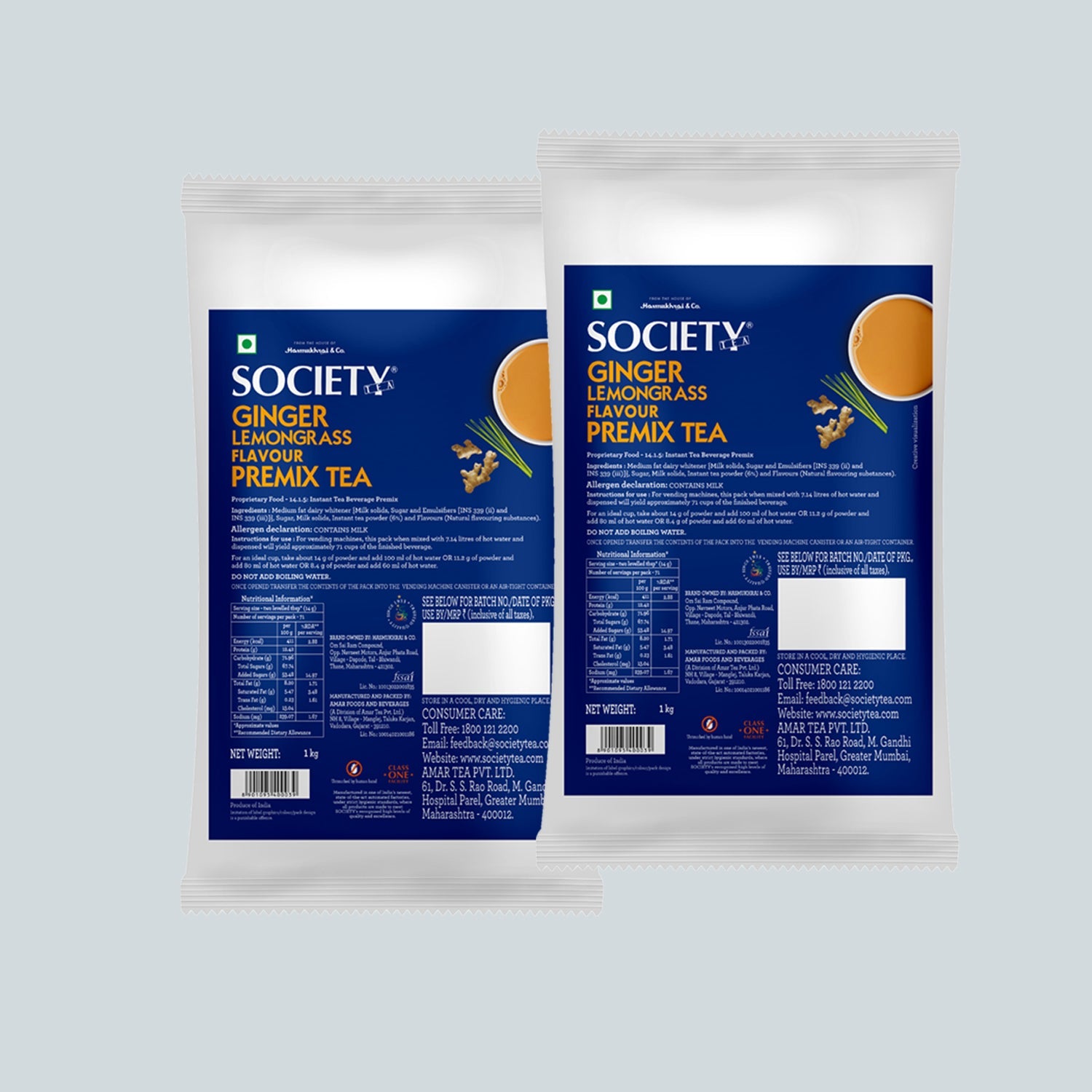 OMT Ginger Lemongrass  - Pack of 2 1 kg x 2