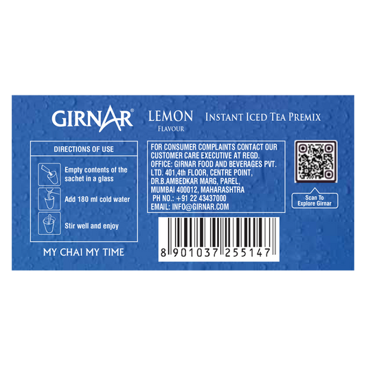 【Girnar】 Lemon Iced Tea｜レモン アイスティー｜10 Sachets