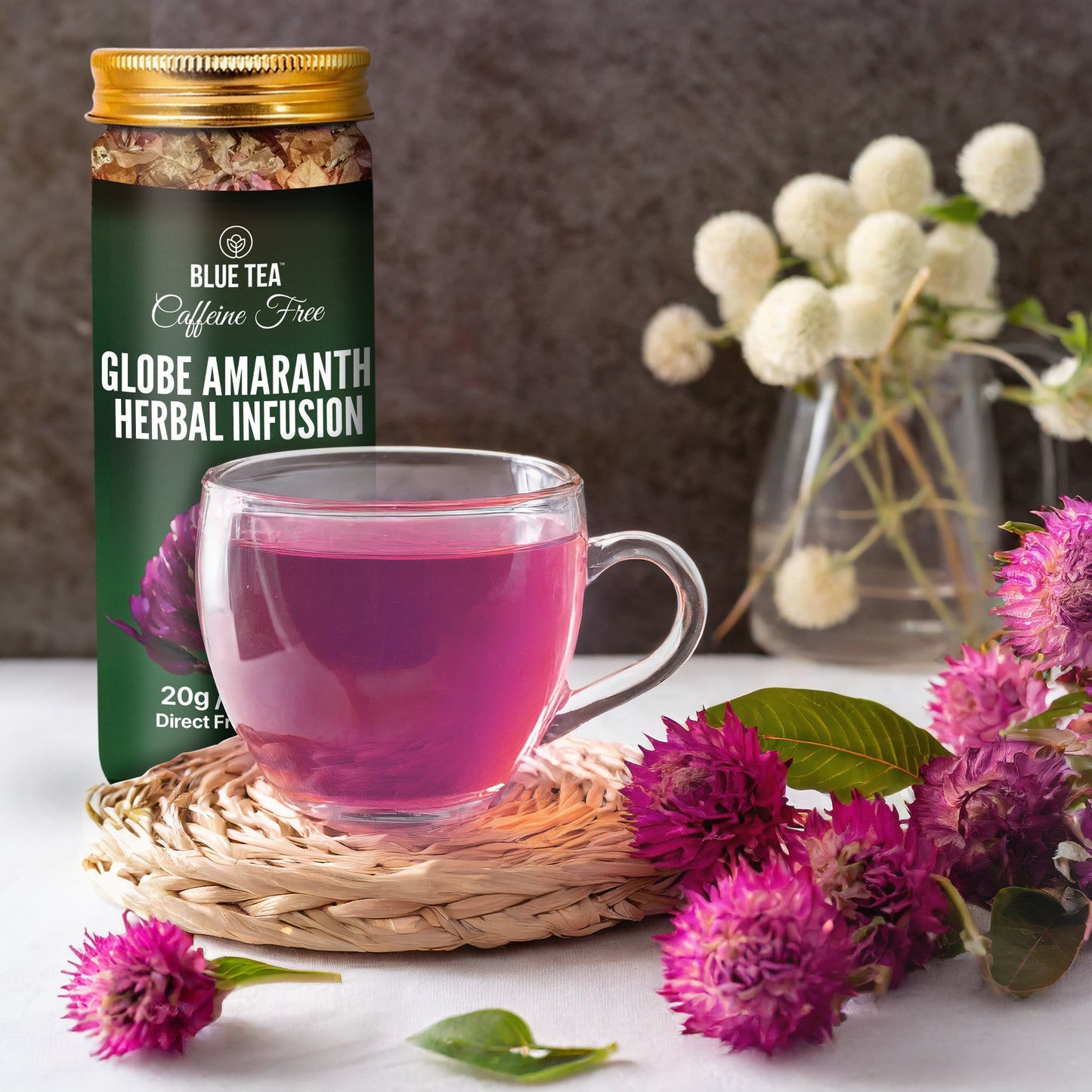 Globe Amaranth Herbal Tea - 20g | Pack of 2 20G