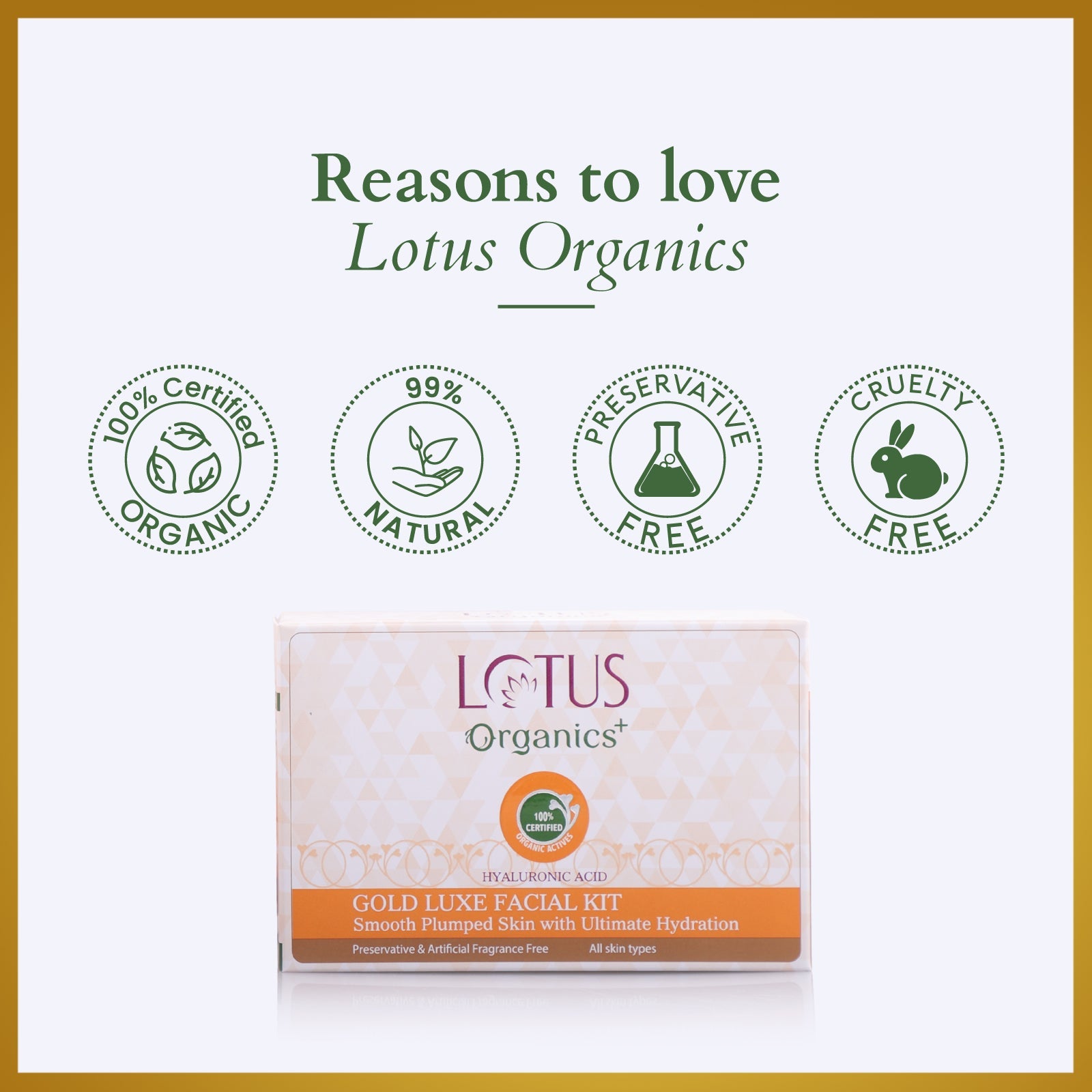 Organics+ Gold Luxe Facial Kit 