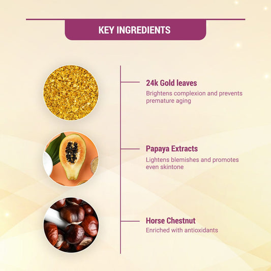 Radiant Gold Cellular Glow Salon Grade 4 Facial Kit 148g
